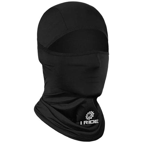 iRide Lightweight Ski Mask Shiesty Mask Black Balaclava Winter Sports Tactical
