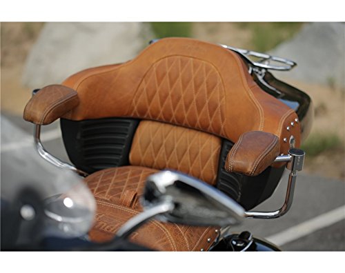 Indian Motorcycle Leather Quilted Trunk Passenger Backrest Pad 2880284-06