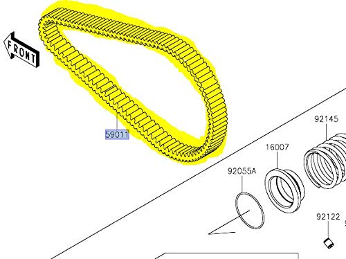 Kawasaki Teryx KRX 1000 OEM Drive Belt CVT Clutch 59011-0047 UTV Side by Side