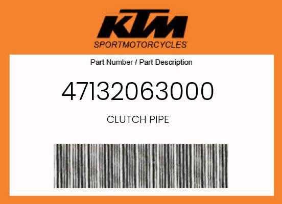 NEW KTM CLUTCH PIPE 65 85 SX SXS 17/14 19/16 FREERIDE 250R 2013-2016 47132063000
