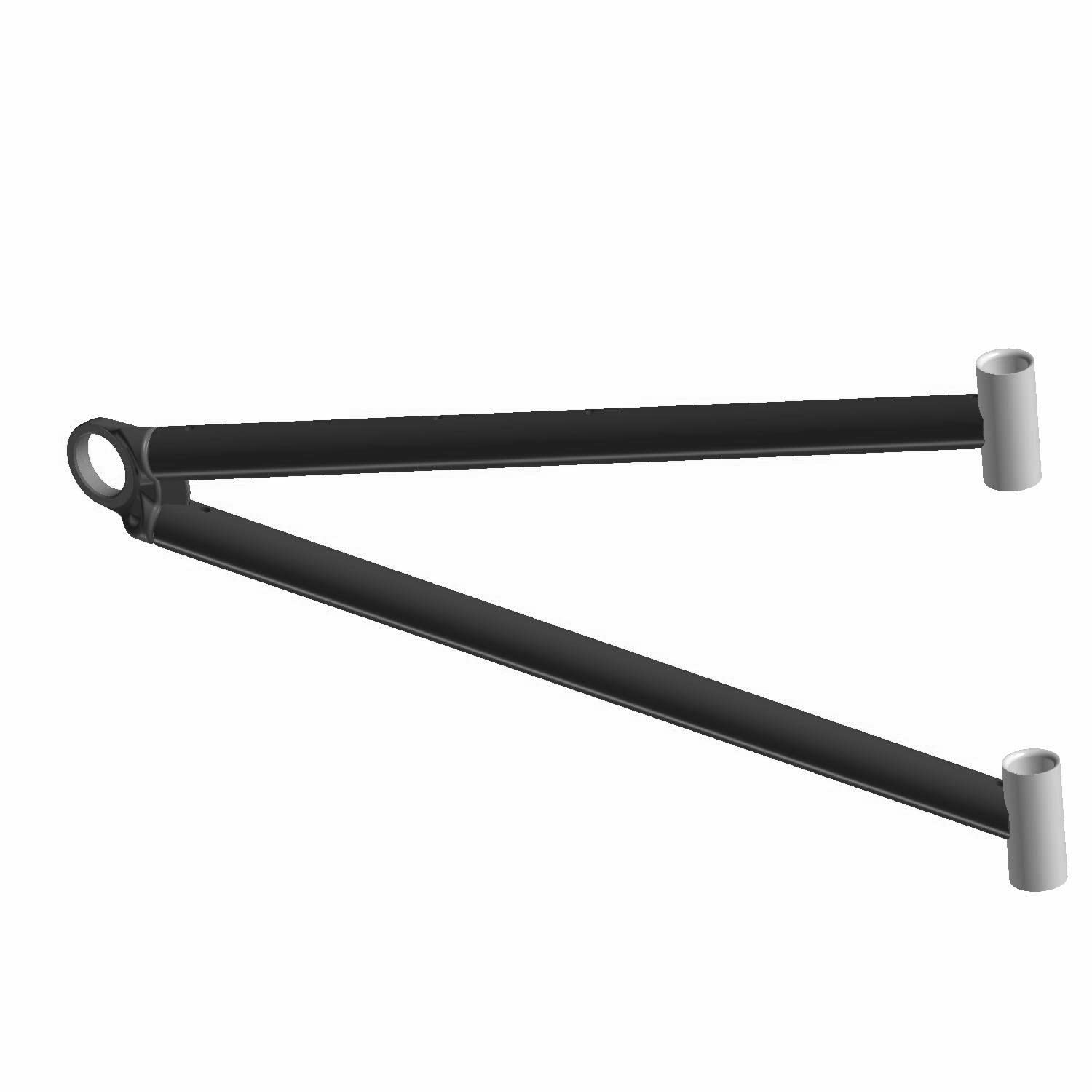Polaris Ranger Lower Front Control Arm, Medium Gloss Medium Gloss Black, Genuine OEM Part 1018186-067, Qty 1