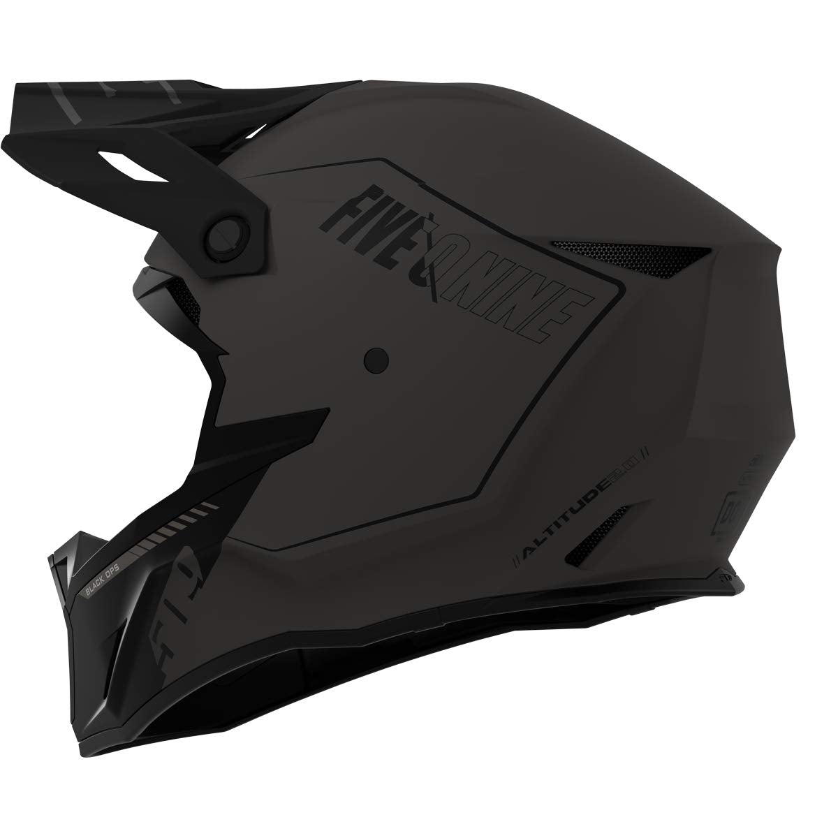 509 Altitude 2.0 Snowmobile Helmet (Matte Black Ops - X-Large)