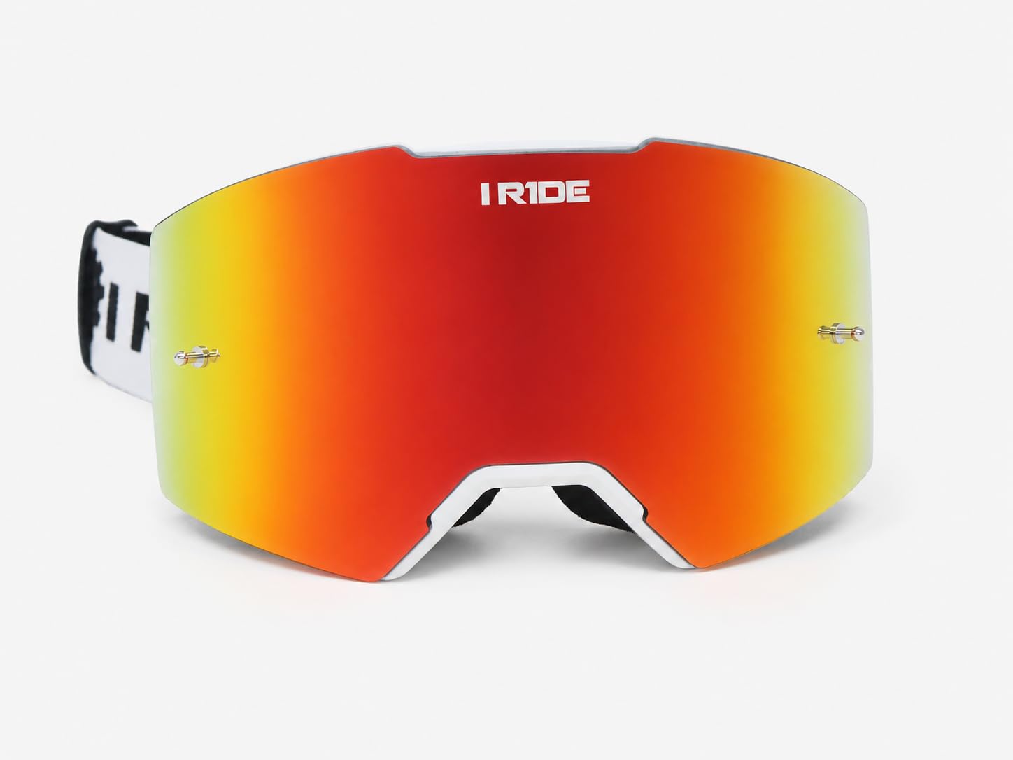 magnetic mx goggles I RIDE Airtime PRO Motocross – White Frame – Lens, Orange Mirror + Clear Lens, 5 Tear-Offs, Hard Case & Bag – Dirt Bike ATV UTV Pkg Qty:3 Pair Fahrradbügel HWC-N42, Fahrradständer Anlehnbügel archive_on_no_stock The full race kit