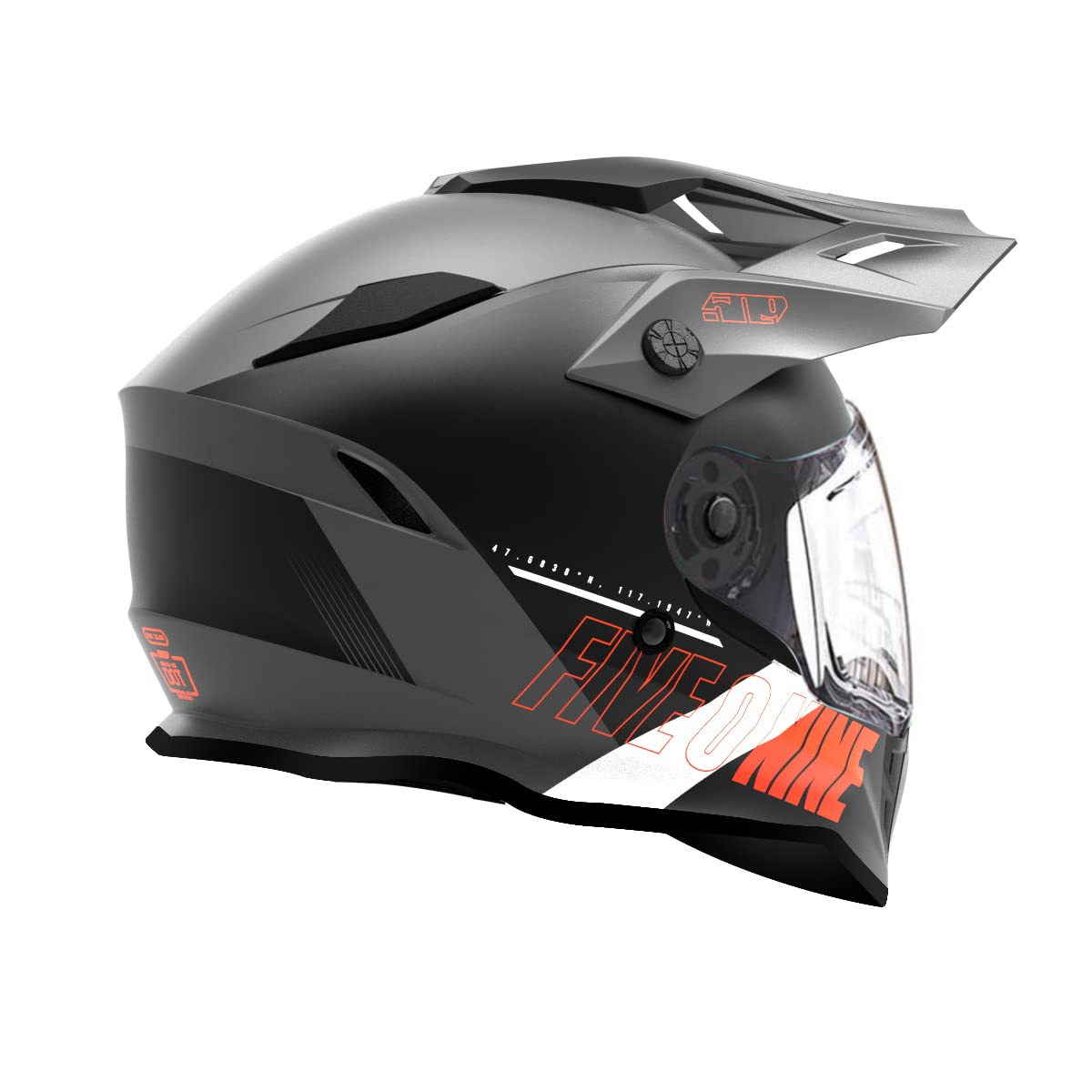 509 Delta R3L Ignite Heated Snowmobile Helmet Orange Medium F01000901-130-403