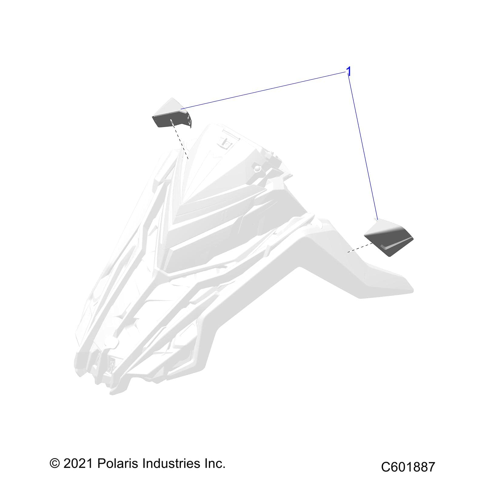 Polaris 2884815 Insight Side Mirrors 2021-2022 RMK Indy Voyageur XC XCR 129 137