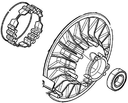 OEM Outer Half Pulley Assembly 2006-2018 Can-Am Renegade Maverick Outlander 400 500 650 800 1000 420280178