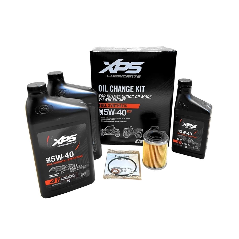 Can-Am 9779488 BRP 4T 5W-40 Full Synthetic Oil Change Kit 500 V-Twin