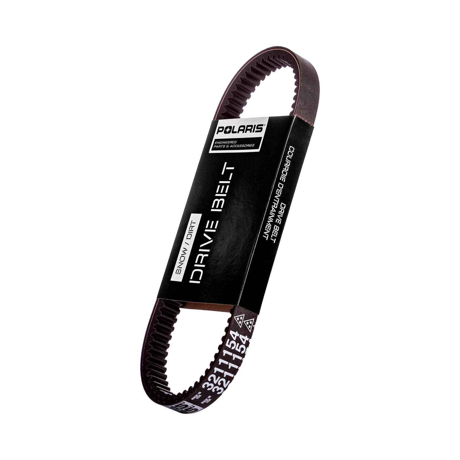 Polaris Snowmobile Performance Drive Belt, for Specific Models of Polaris Snowmobiles, Runs at Optimal RPMs, No Clutch Recalibration, Replace Every 1,000 Miles, Black, Runs Cooler - 3211154