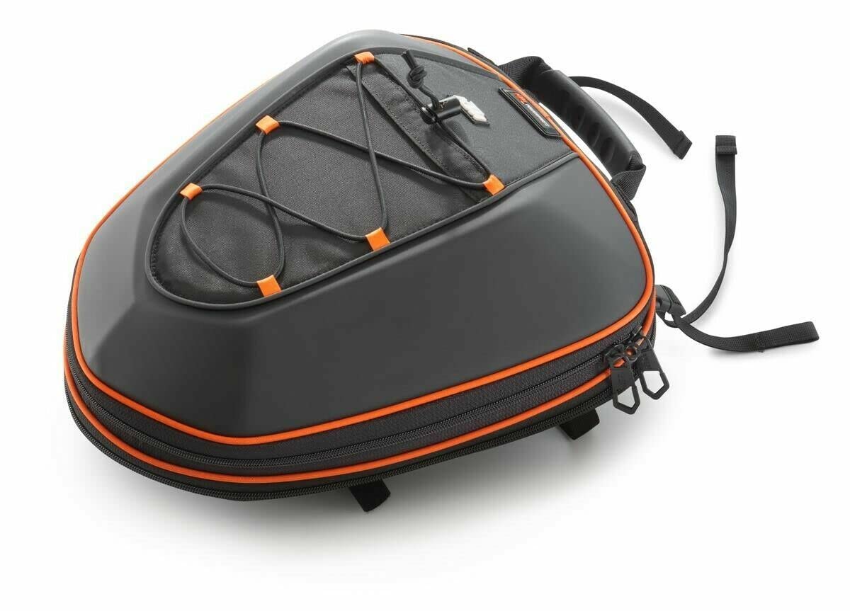 KTM OEM Rear Fender Tail Bag 10-16L Universal Black Orange 61712978000