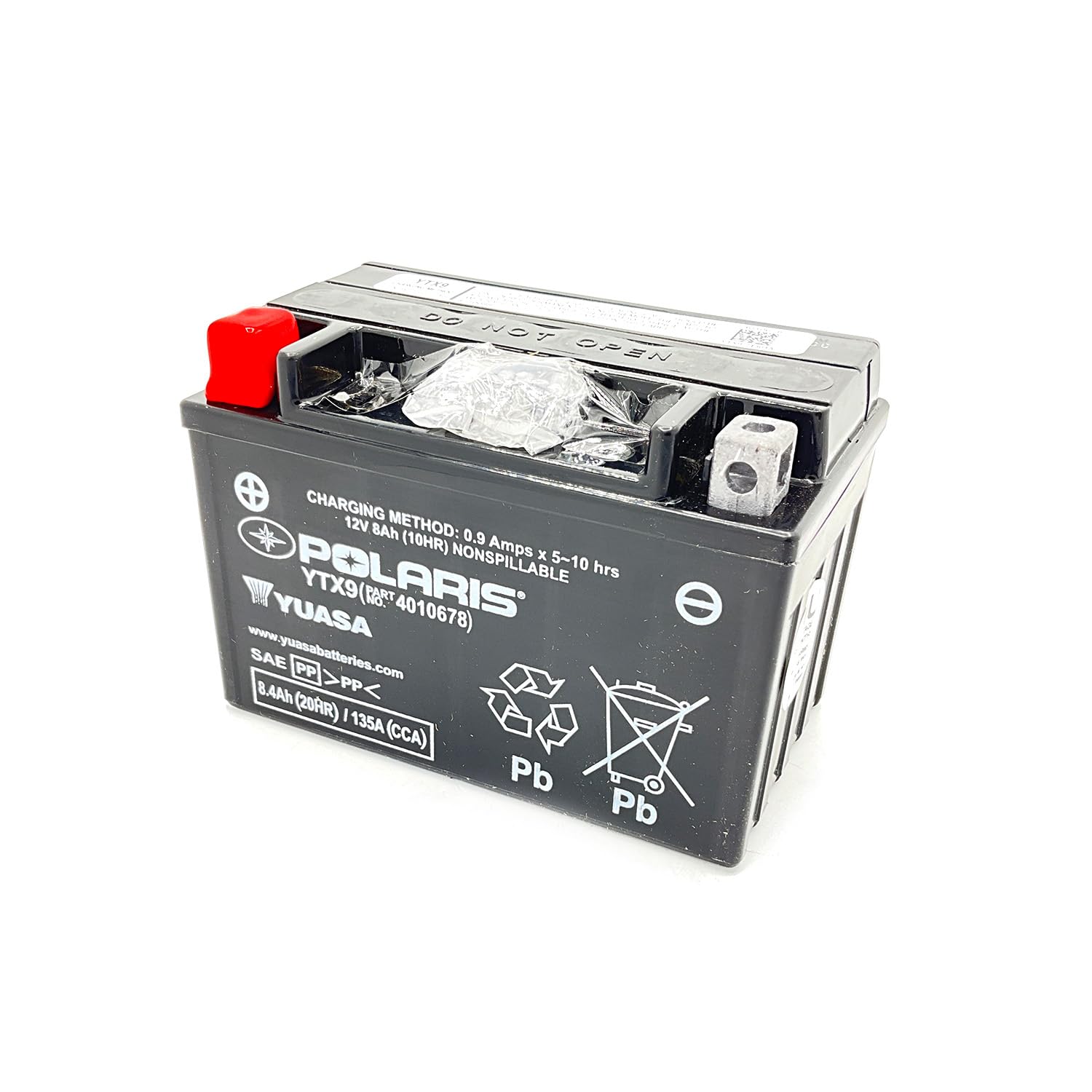 Polaris ATV BATTERY-SEALED,DTX9-BS,NO-ACID (A1)(A2)[B1)(B2) Specific for Outlaw 450 S, Outlaw 500, Predator 500, Outlaw 525, Outlaw 70 EFI, Ranger 150 EFI, Part 4010678