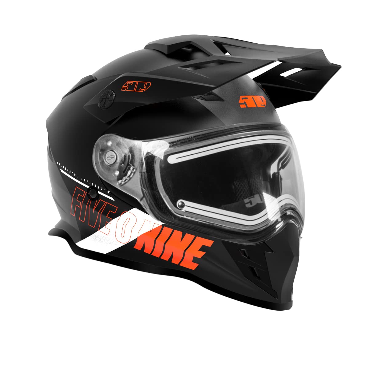 509 Delta R3L Ignite Heated Snowmobile Helmet Orange Medium F01000901-130-403
