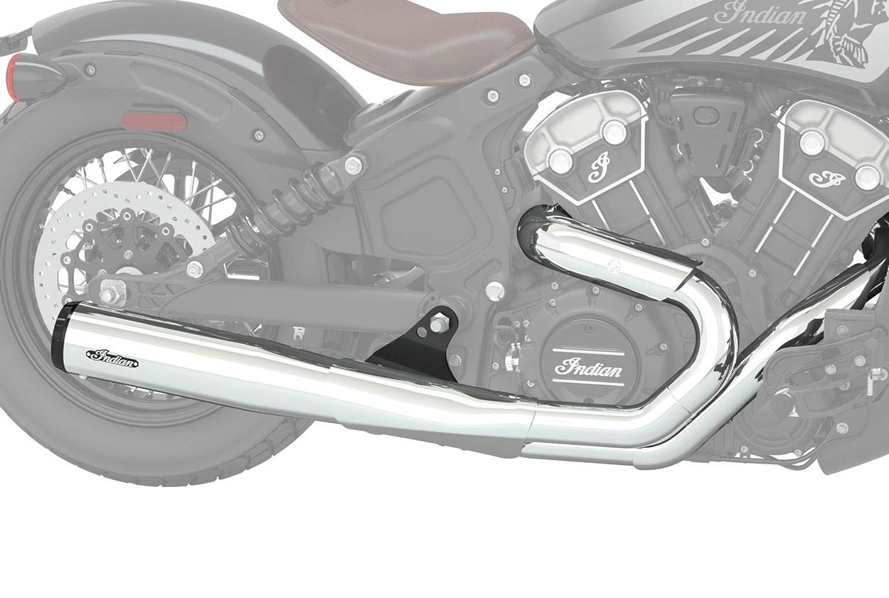 OPEN BOX OEM Indian 2 in 1 Full Exhaust Kit | Chrome | Indian Scout | 2884111-156