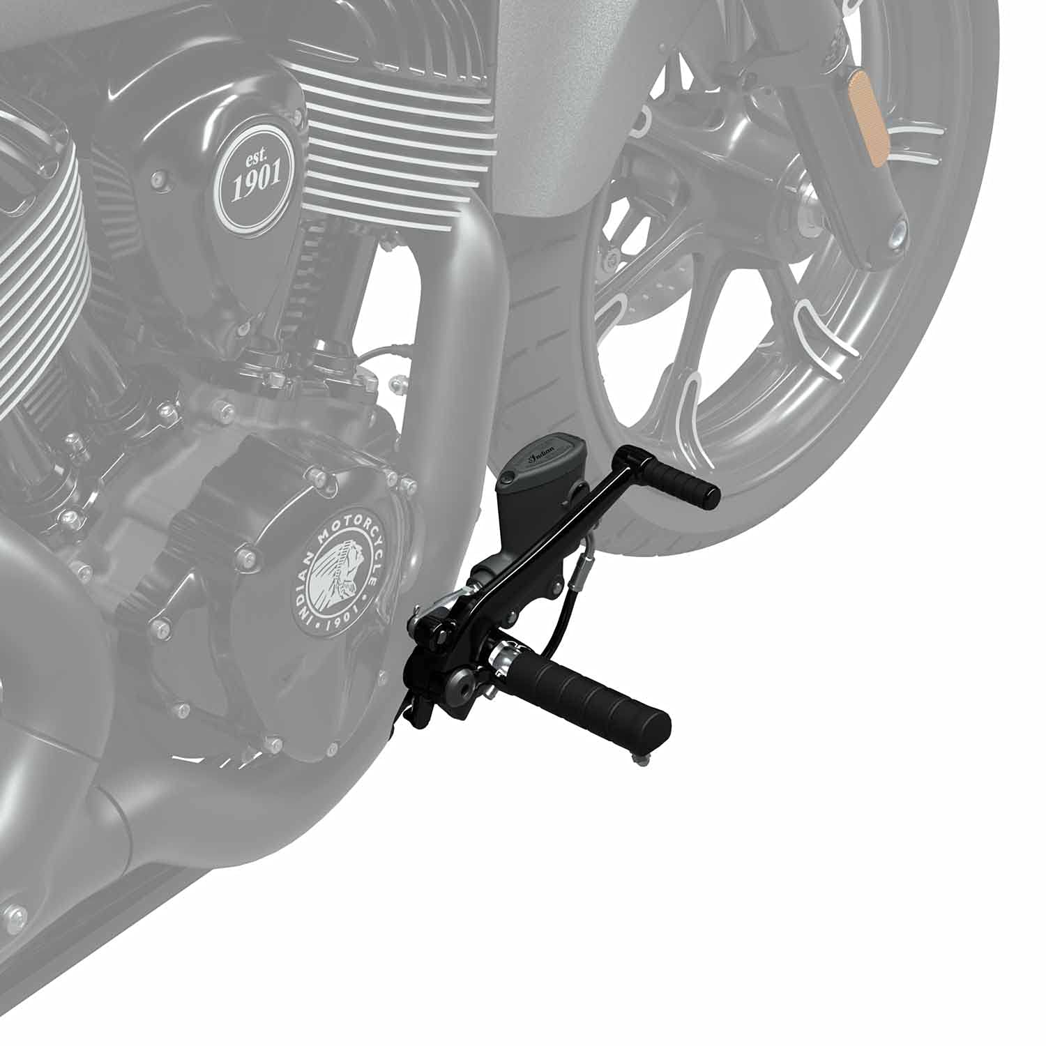 Indian Motorcycle Forward Foot Controls Pegs Cruiser Black 2889215-266