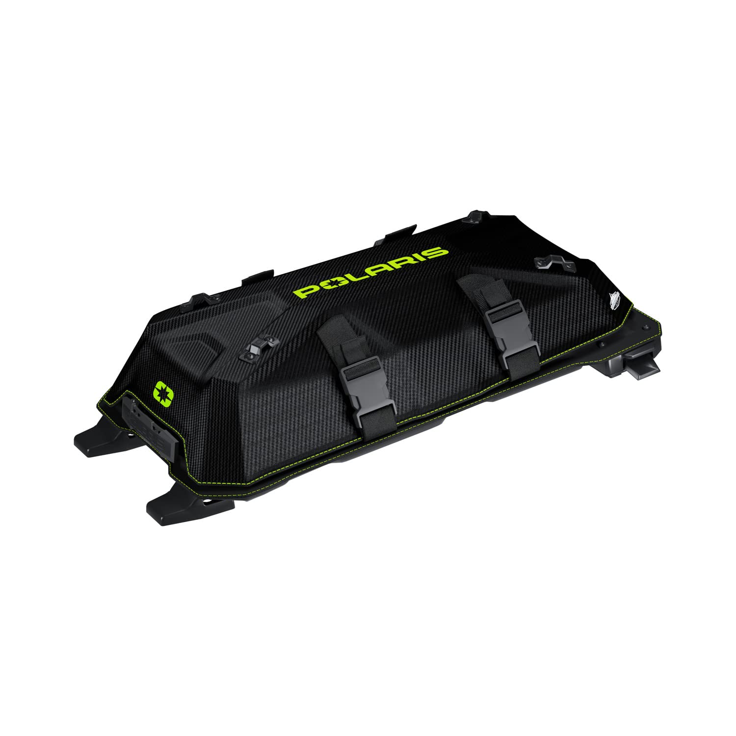Polaris Snowmobile Lock & Ride Flex Burandt Gear Bag, Large, Neon, for Specific RMK, INDY, Voyageur Models, Mounts for Shovel Jacket, Easy Install, Waterproof Luggage Carrier for Storage - 2890634