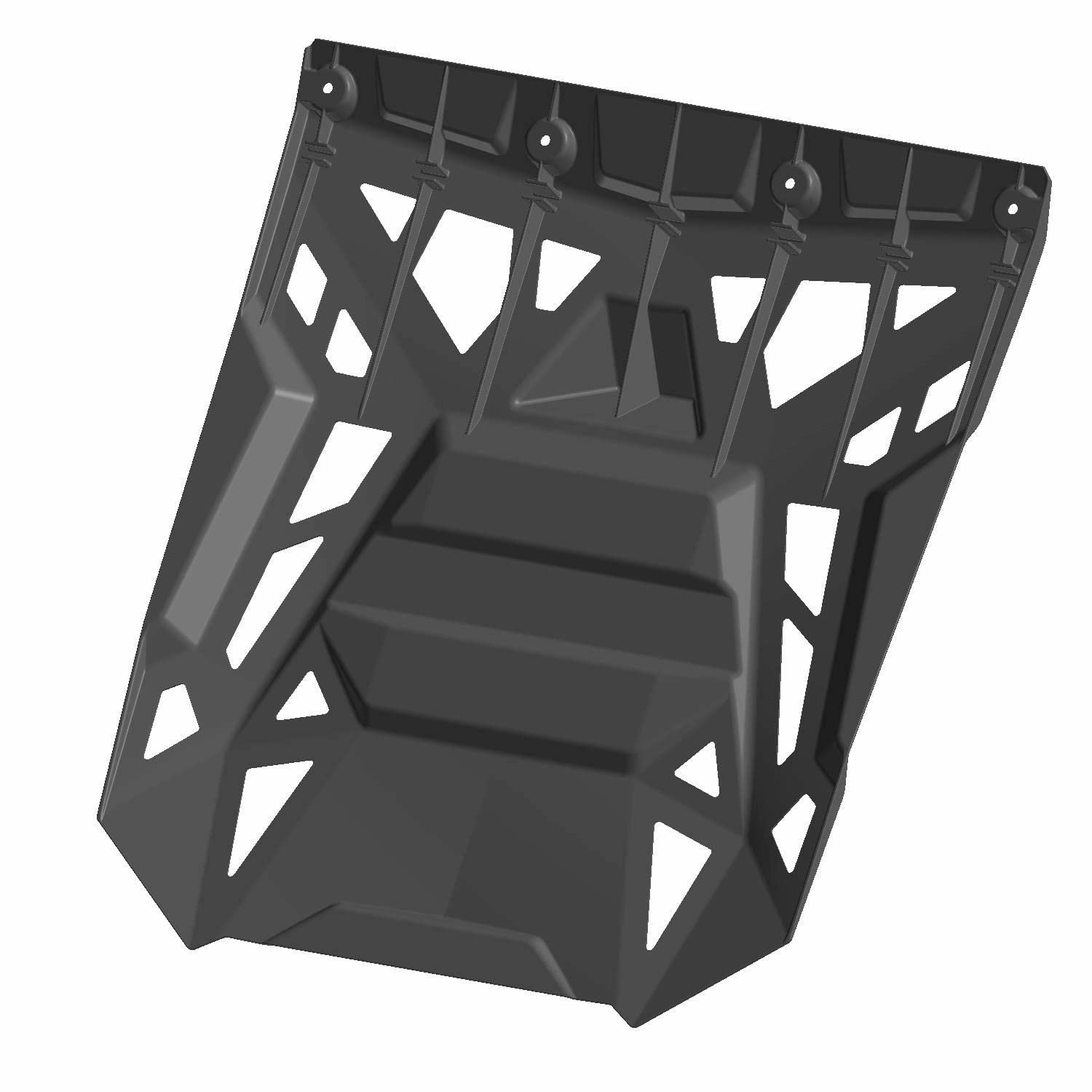 Polaris Snowmobile Gloss Black Snow Flap with Holes 5456130-070 Genuine OEM