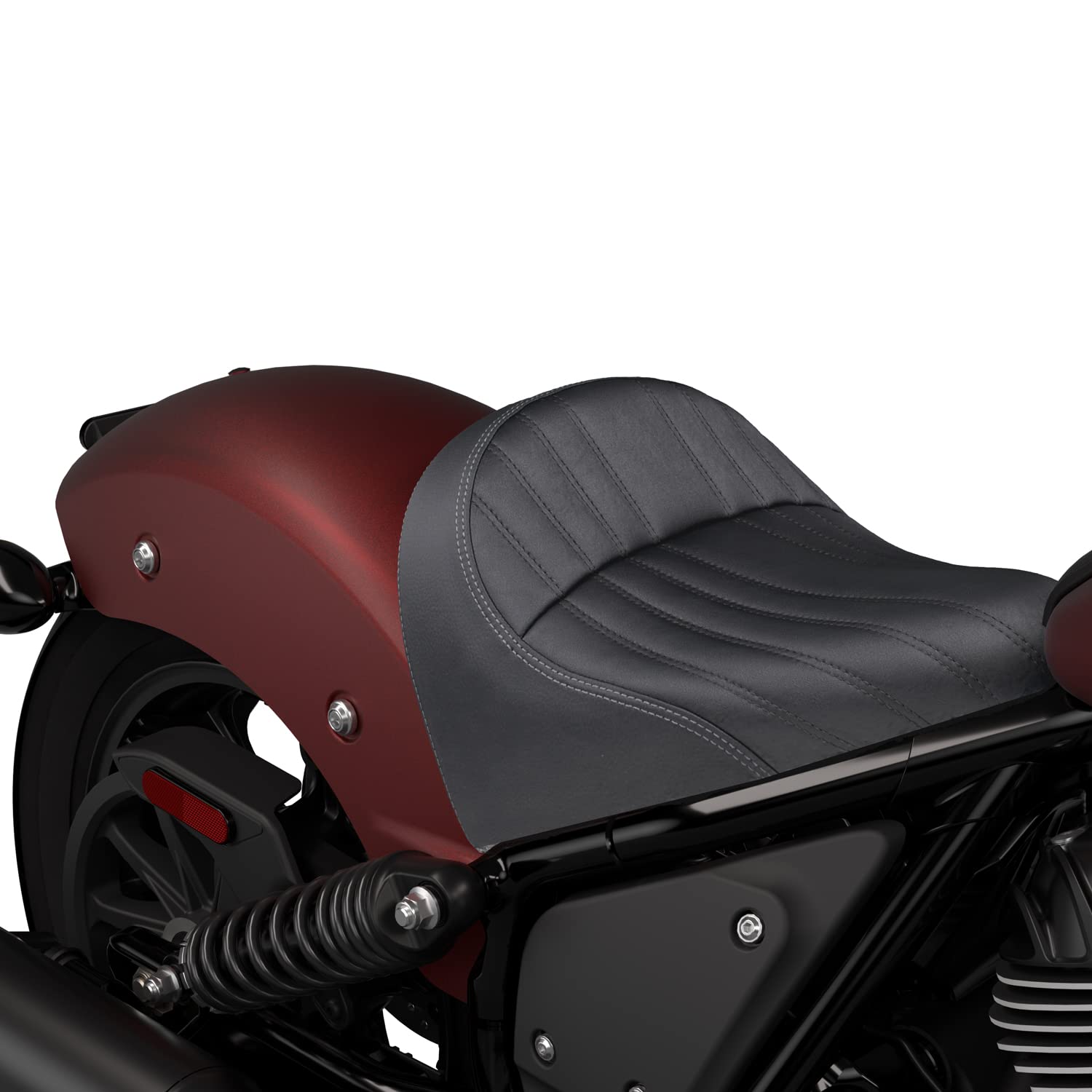 Indian Motorcycle Comfort+ Chief Solo Seat, Black - 2889685-VBA