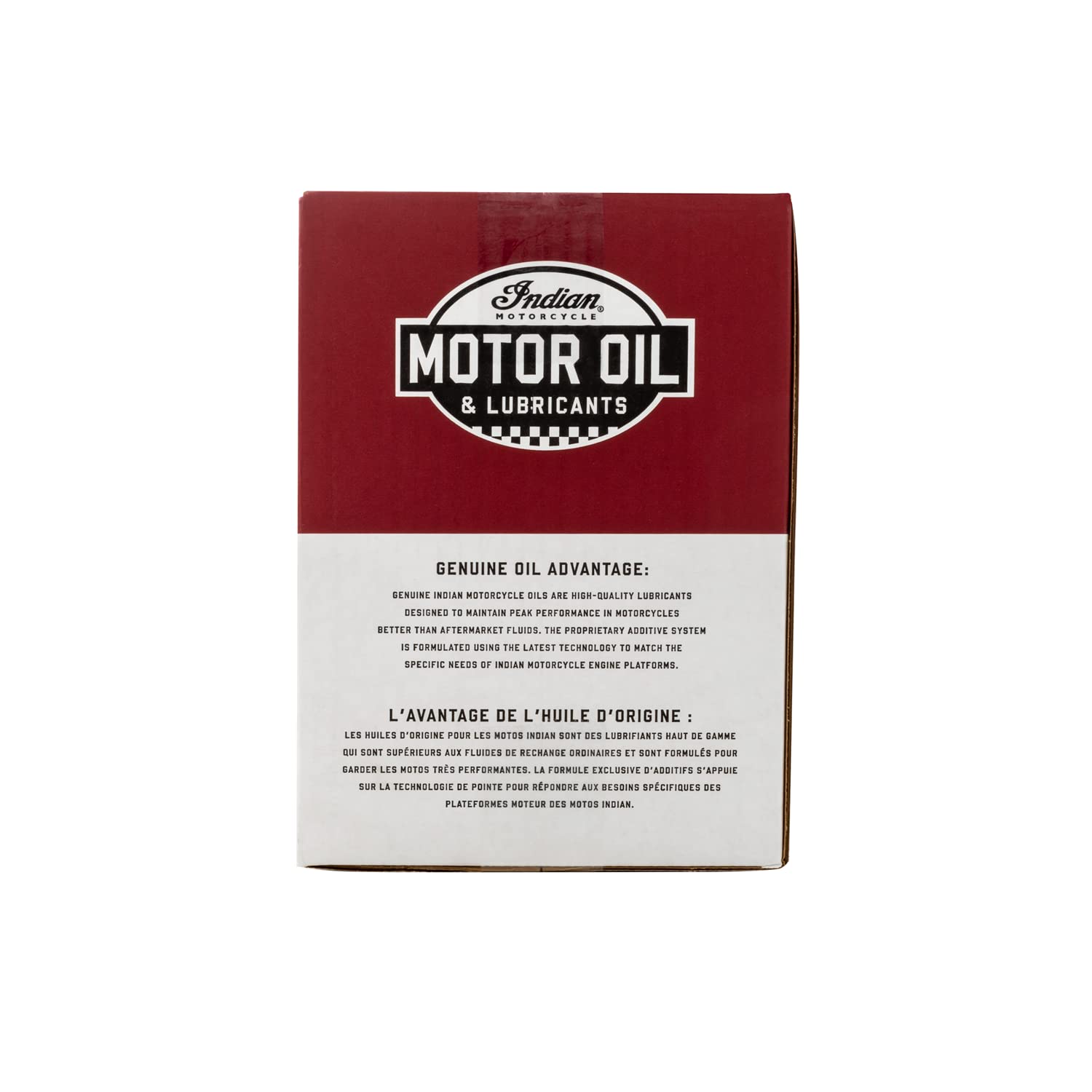 Indian Motorcycle Oil Change Kit for All 60 & 69 Cu In Liquid-Cooled Scout Engines, 4 Quarts 15W-60 Full Synthetic Oil, 1 Oil Filter, 2 Washers, Clutch Performance, Engine Protection - 2880191