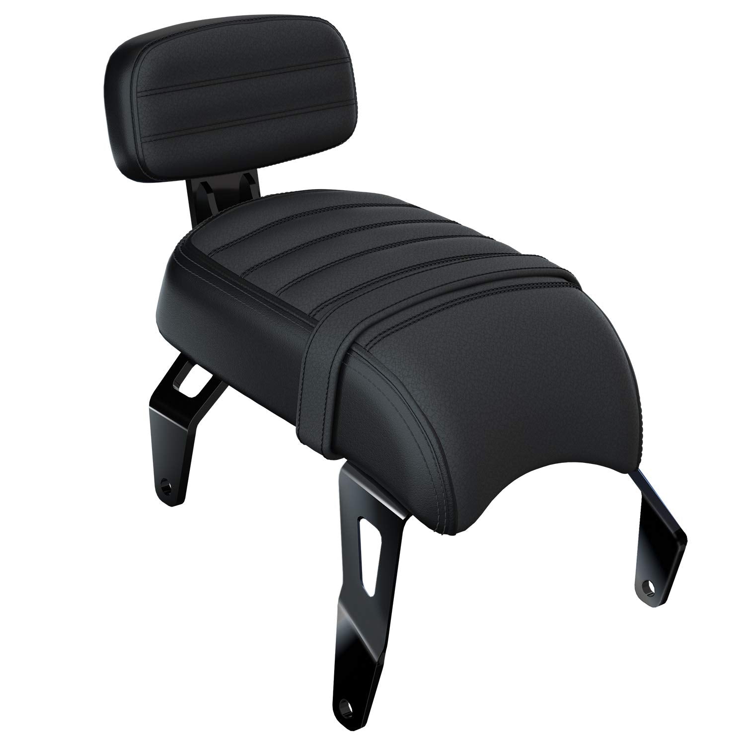 Indian Motorcycle Bobber Passenger Seat with Backrest, Black Vinyl, for Specific