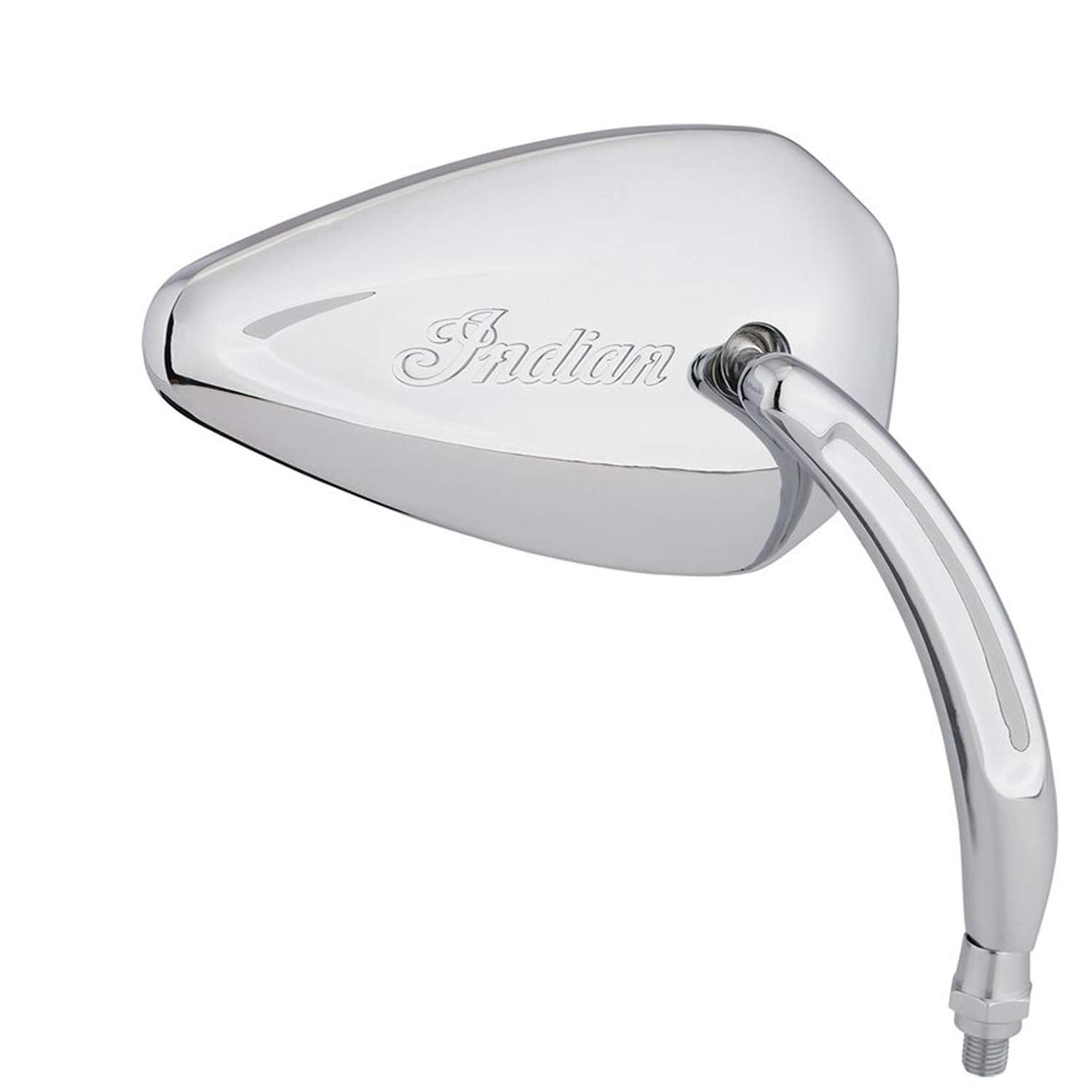 Indian Motorcycle Pinnacle Mirrors for Handlebars, Pair, Chrome, for Specific Chief, Chieftain, Scout, Roadmaster, Challenger, Pursuit, Springfield Models and More, Excellent Visibility - 2880132-156