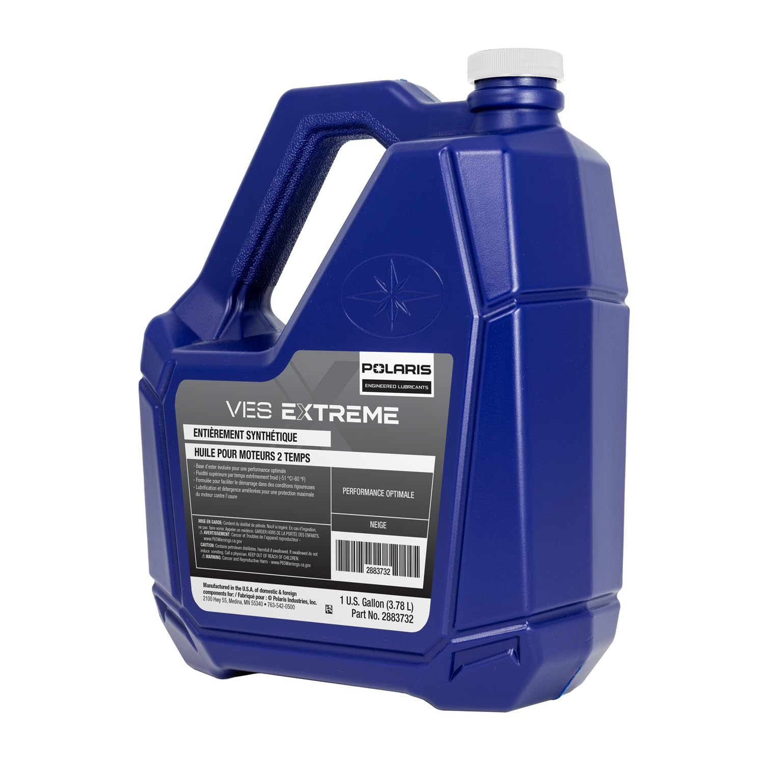 Polaris 1 Gallon of Genuine OEM Snowmobile VES Race Synthetic 2-stroke Engine Oil 2883732