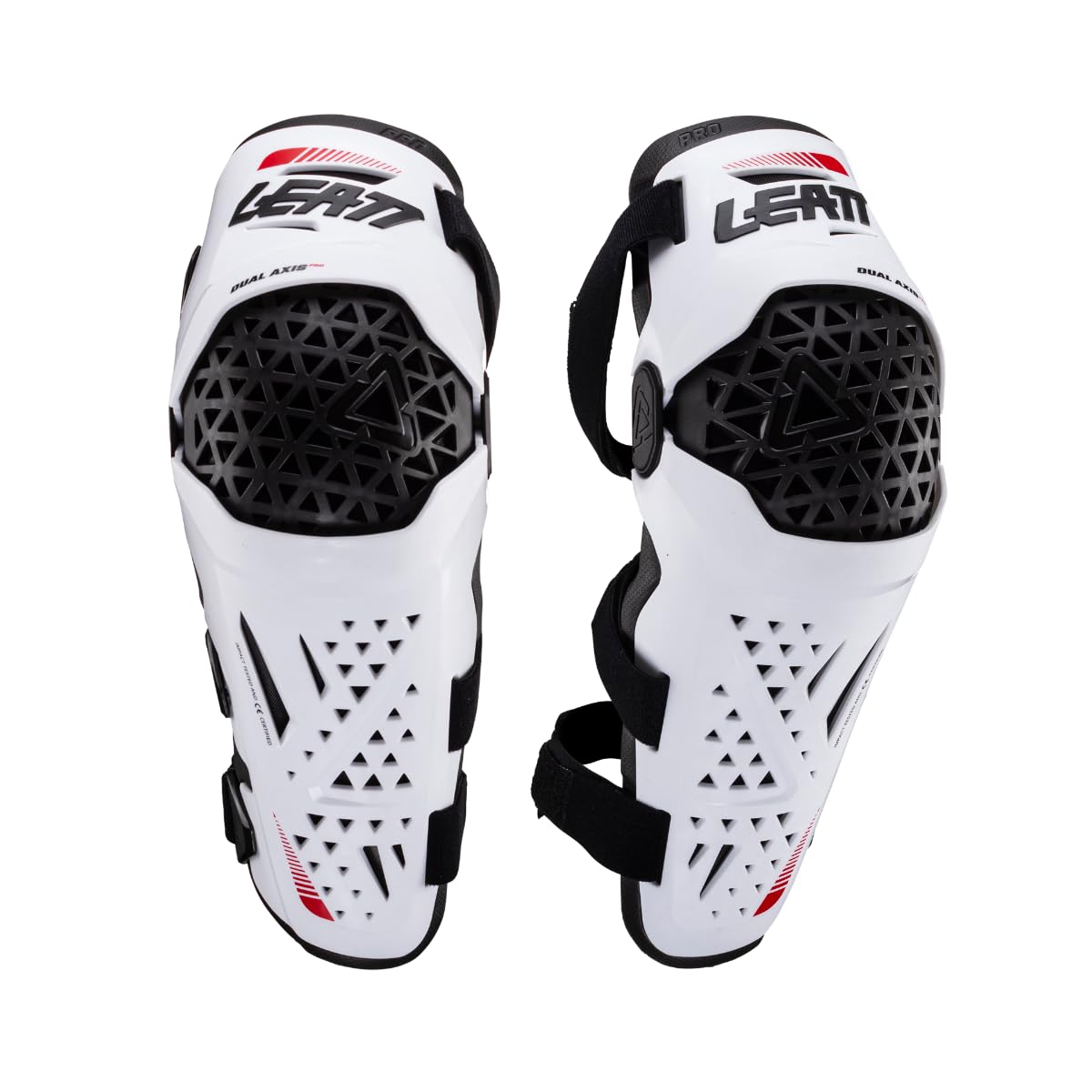 Leatt Dual Axis Pro Knee Shin Guards White XXL 5024060832 Motocross MX Gear