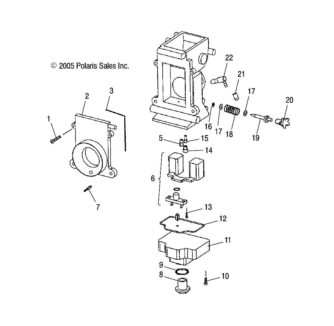 Polaris Snowmobile Float Assembly Genuine OEM Part 3130859
