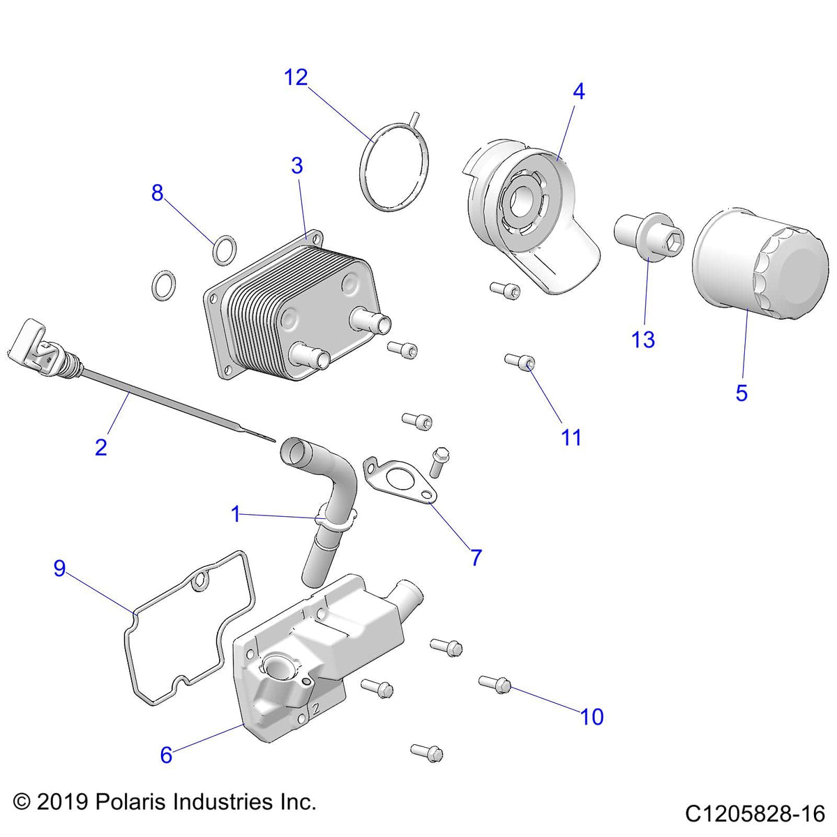 Polaris Oil Filter 10 Micron, for RZR Models, Genuine OEM - 2520799