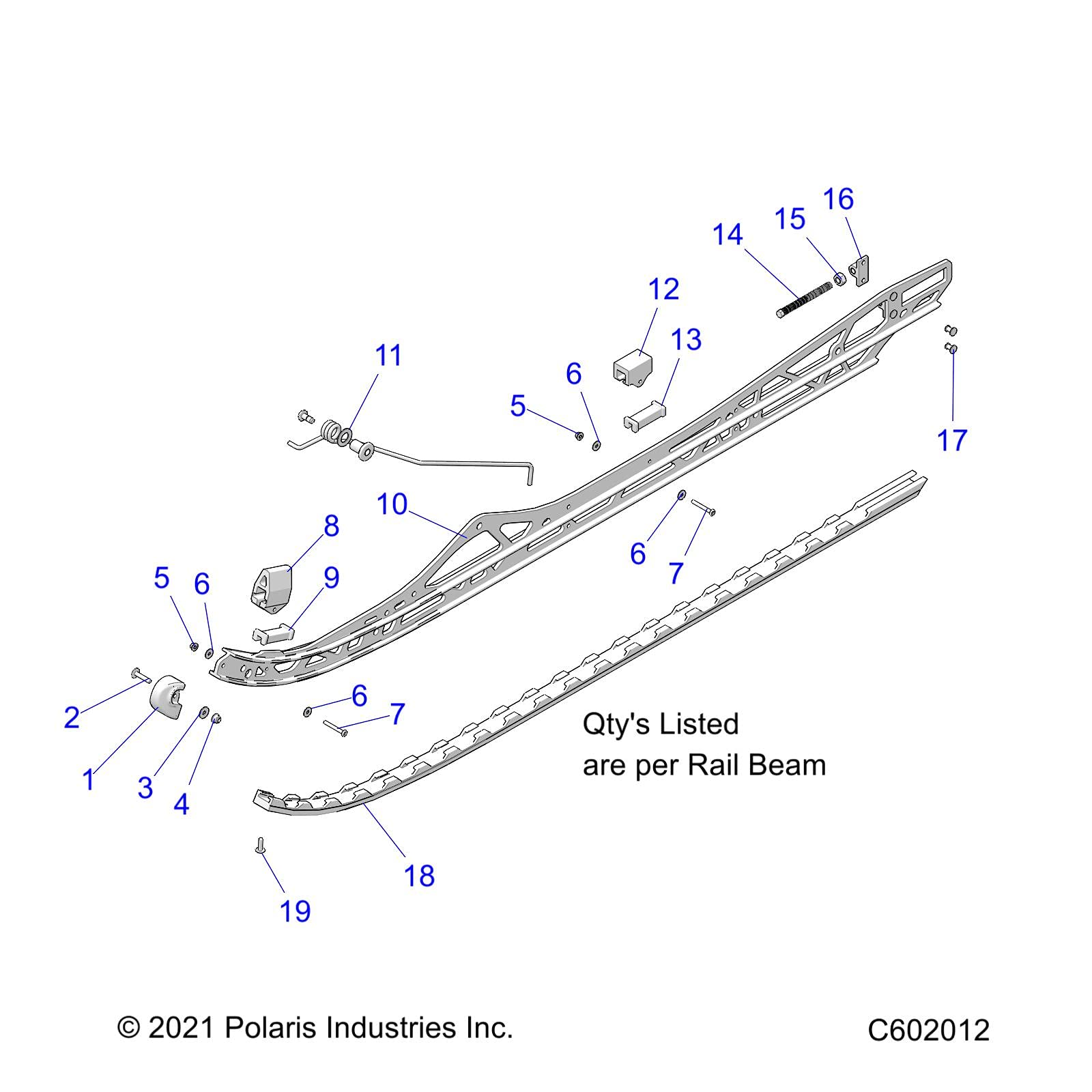 New Polaris OEM Snowmobile Ice Scratchers (2-Pack) Holtz 2882028 Genuine