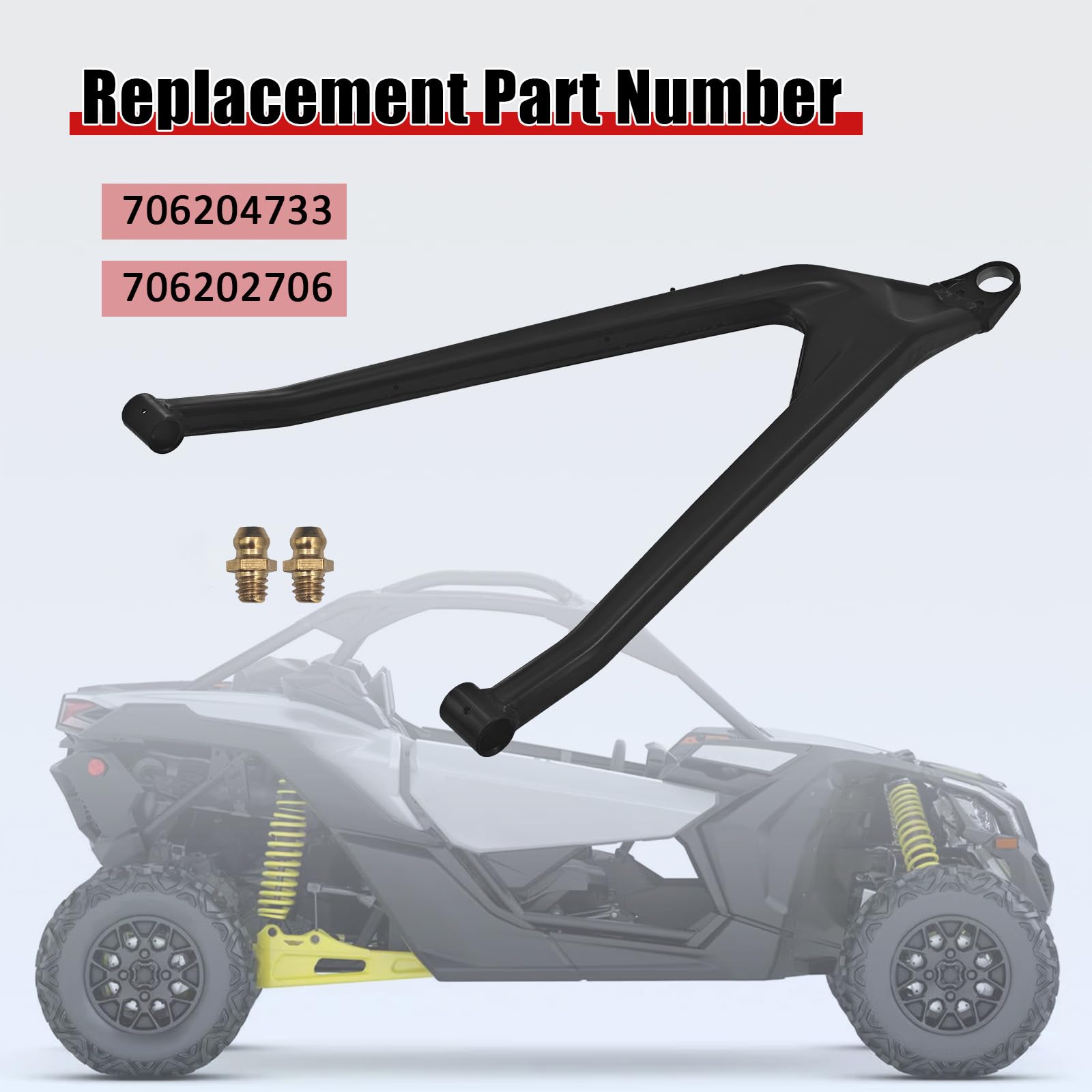 Left Front Driver Lower A Arm Compatible with Can-Am Maverick X3 72"/Turbo R/Max Turbo R/X3 Max RR 2017-2025 706204733