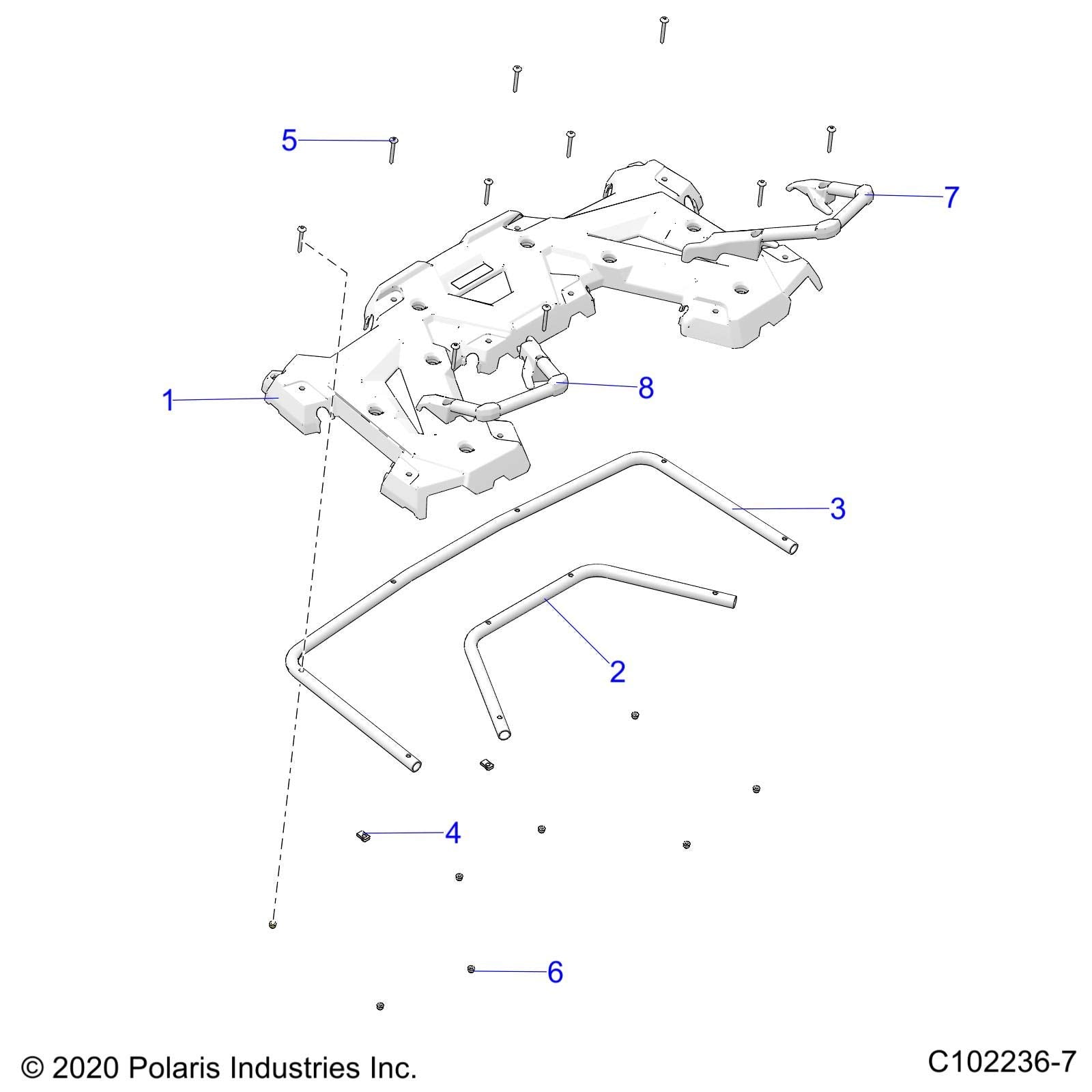 Polaris 2638539 Left Hand Passenger Hand Grip Sportsman Touring 570 EFI EPS SP