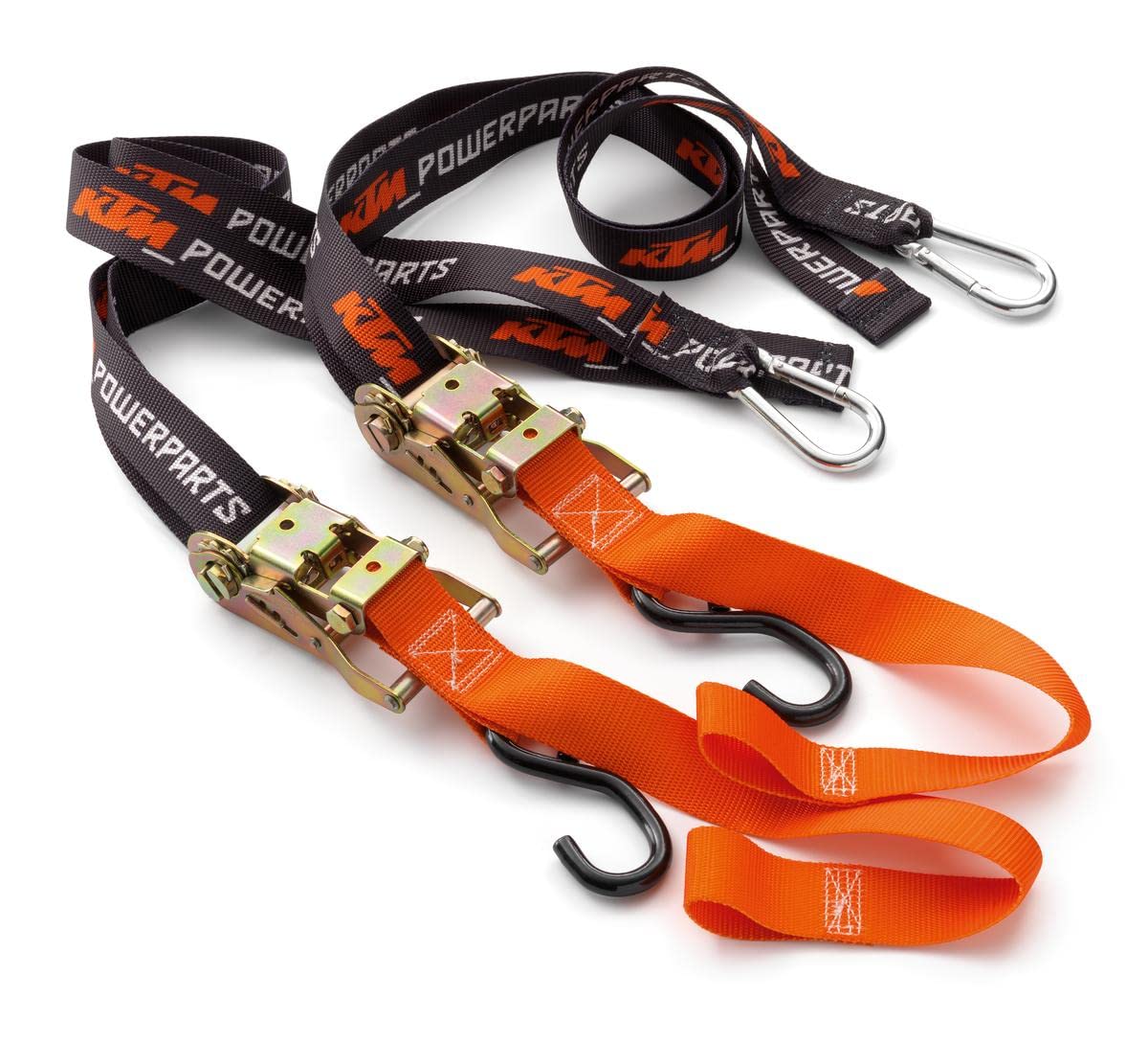 KTM Soft Tie Down Set Ratchet Straps U6910048 Dirt Bike Motorcycle Trailer