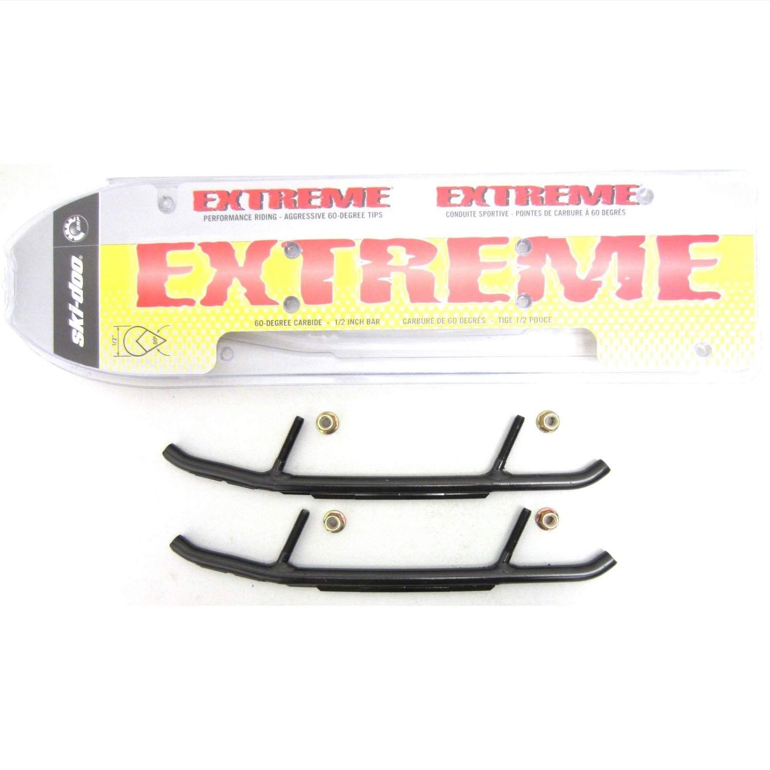 Ski-Doo New OEM Extreme 1/2" Carbide Runner 60 Degree 860201043 Pilot 5.7 Ski