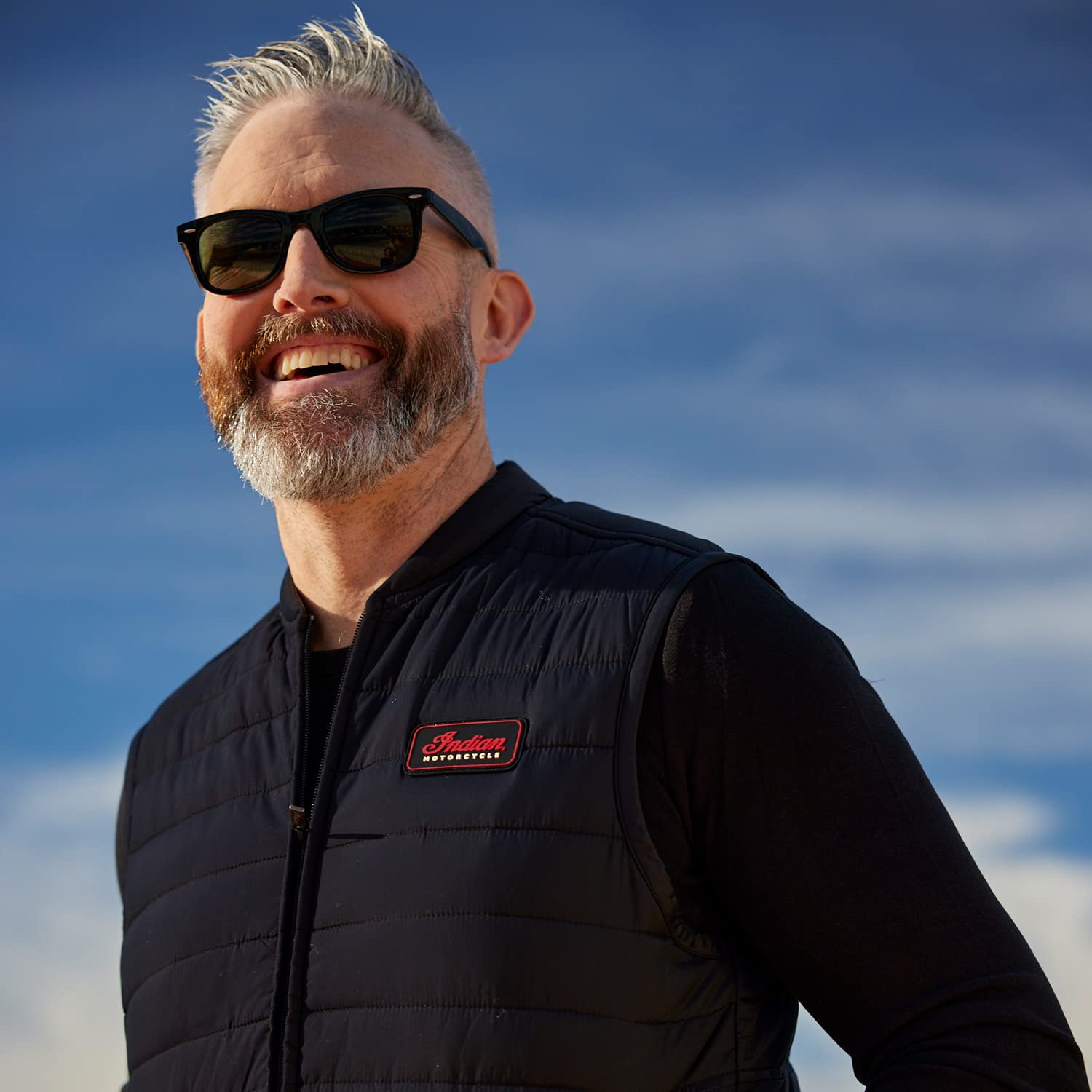 OPEN BOX - Indian Motorcycle Men's Clayton Thermo Vest, Black XL