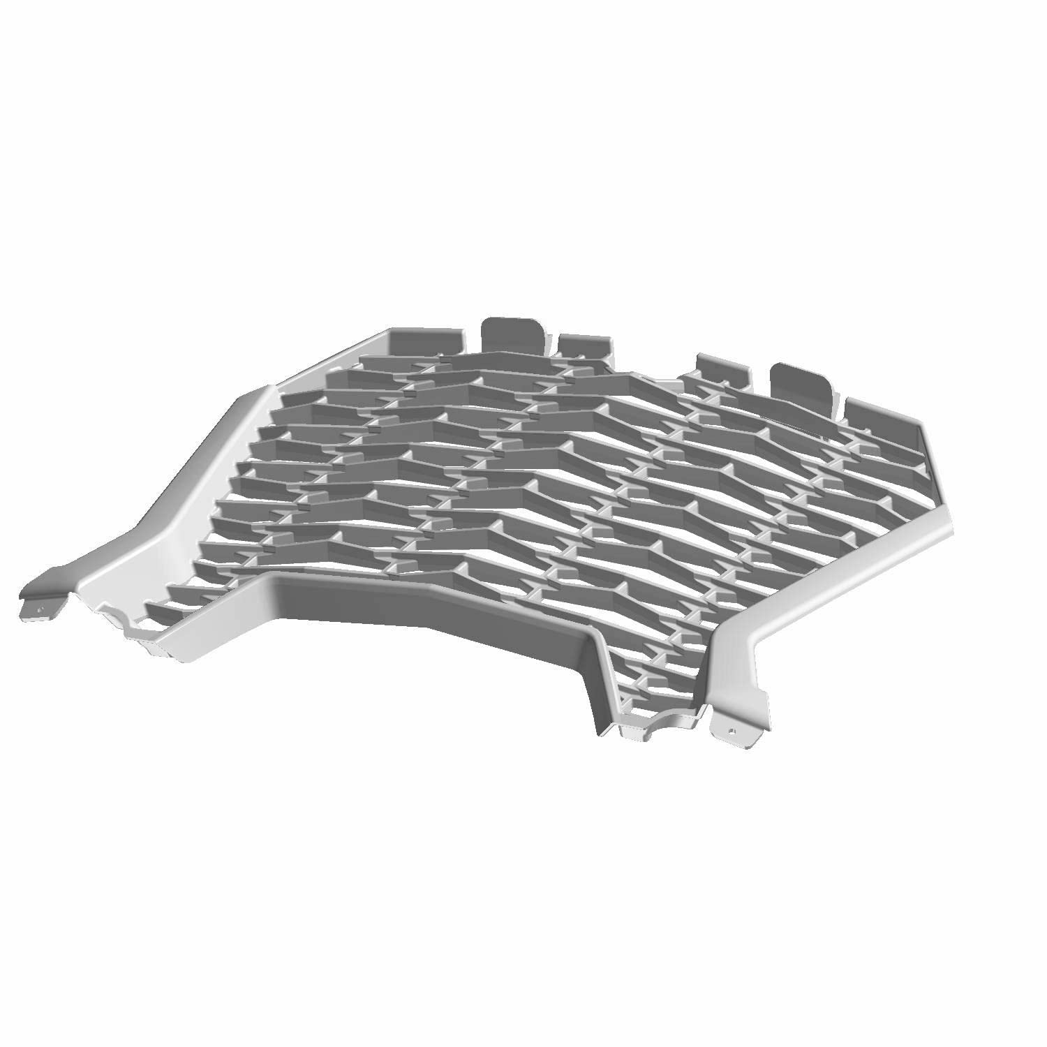 Polaris RZR Front Fascia Grille Gloss Black Genuine OEM 5455542-070