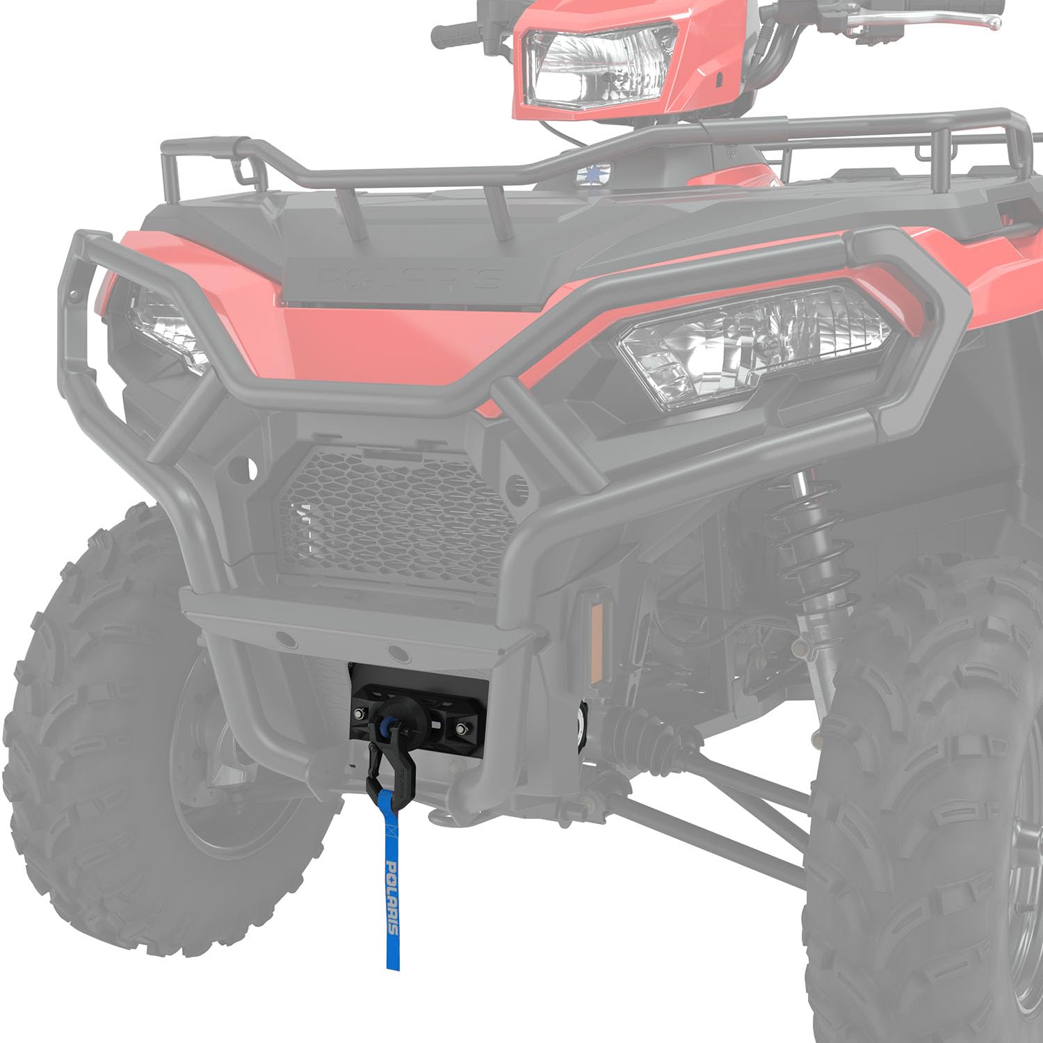 Polaris Winch HD 3500 LB for Sportsman 570, 450, Integrated Winch Mount, Fully Sealed Motor, Premium Synthetic Rope, Easy Install Into Brush Guard, for Sticky, Muddy Off Road ATV Situations - 2884833
