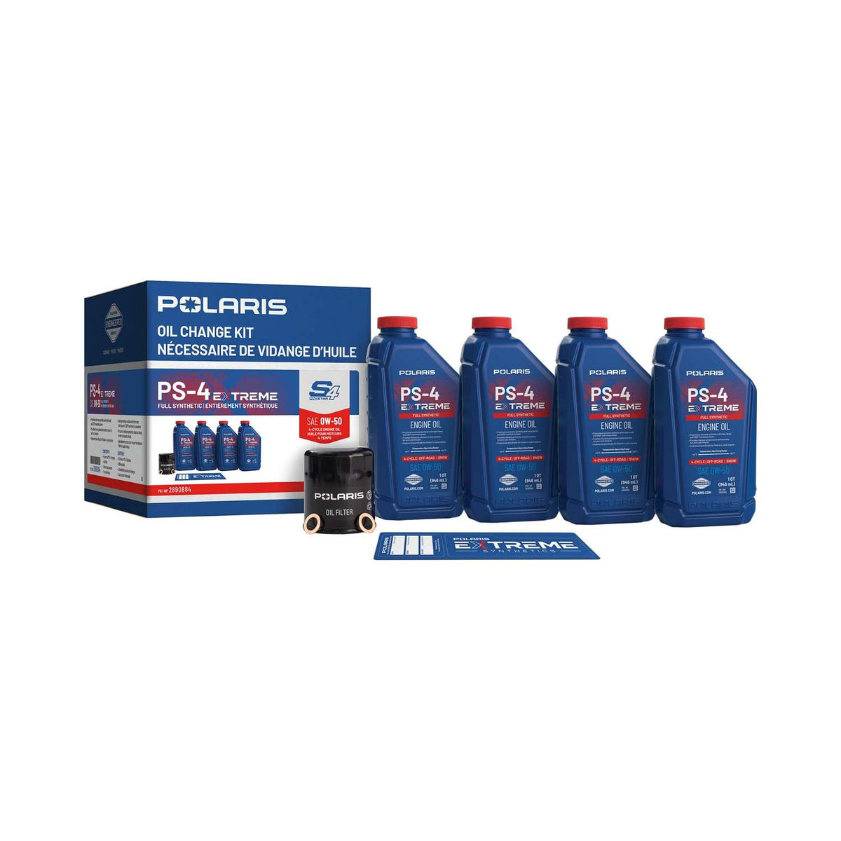 Polaris Snowmobile Oil Change Kit, for Snowmobile Models, OEM - 2890884