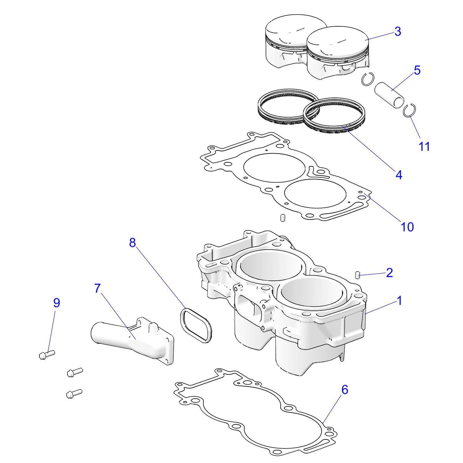 Polaris Ranger Cylinder Head Gasket Genuine OEM Part 5814793 Engine Motor