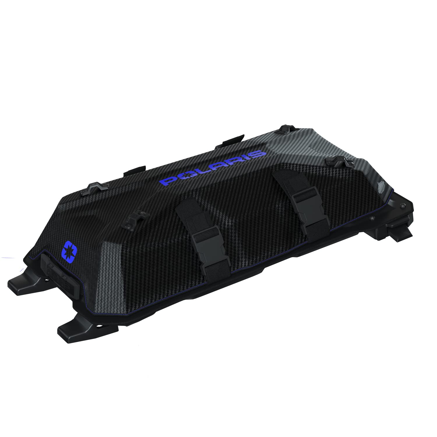 Polaris Snowmobile Lock & Ride Flex Burandt Gear Bag, Large, Blue, for Specific RMK, INDY, Voyageur Models, Mounts for Shovel Jacket, Easy Install, Waterproof Luggage Carrier for Storage - 2890010