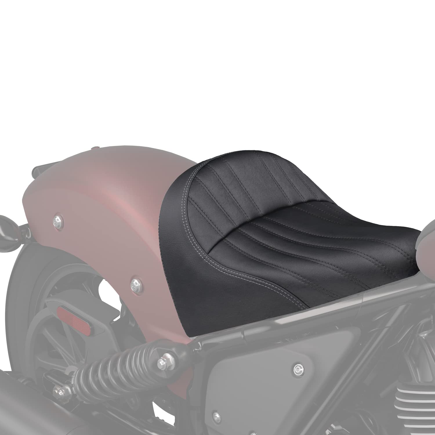 Indian Motorcycle Comfort+ Chief Solo Seat Black 2889685-VBA Genuine OEM Saddle