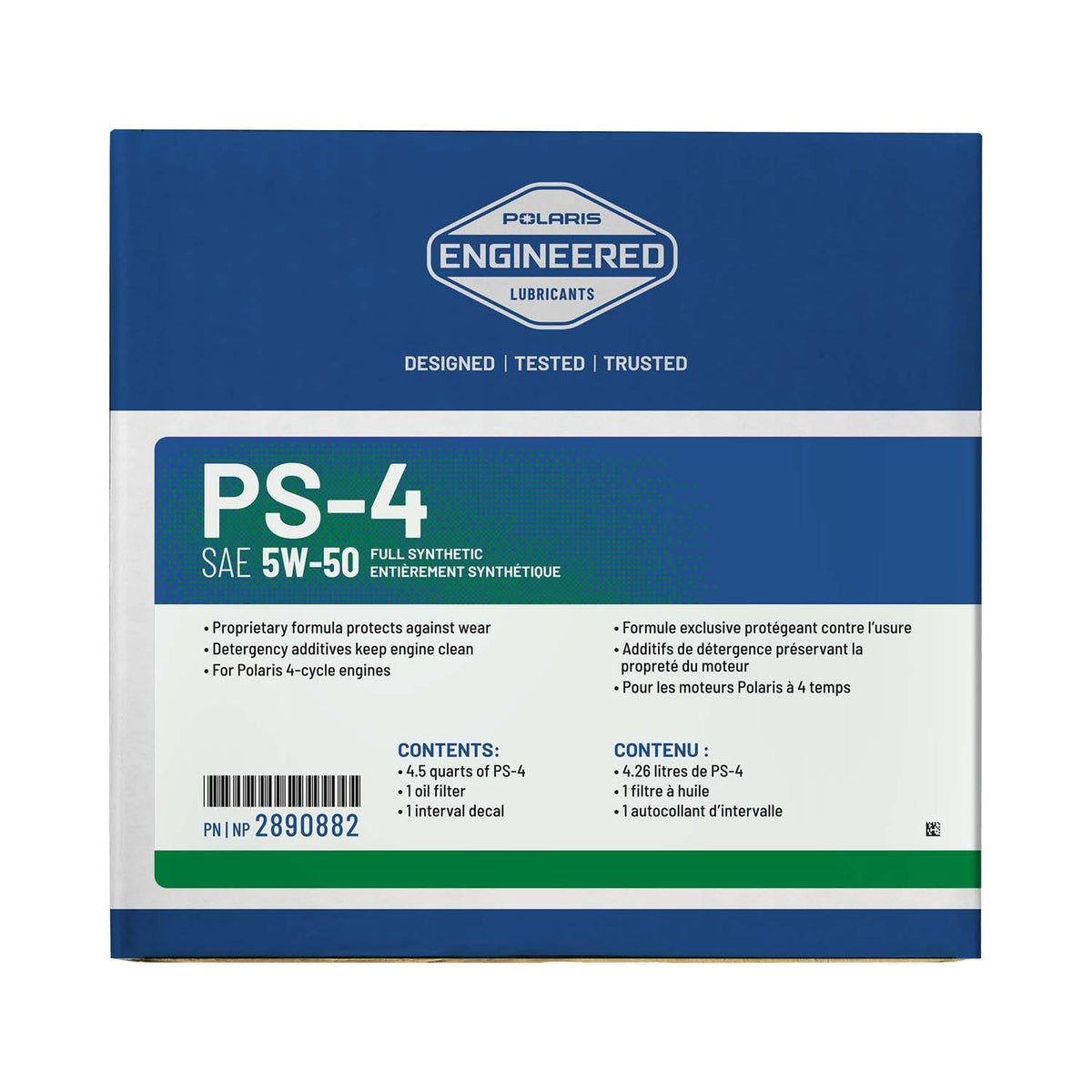 Polaris Oil Change Kit, for RANGER Models, Genuine OEM - 2890882