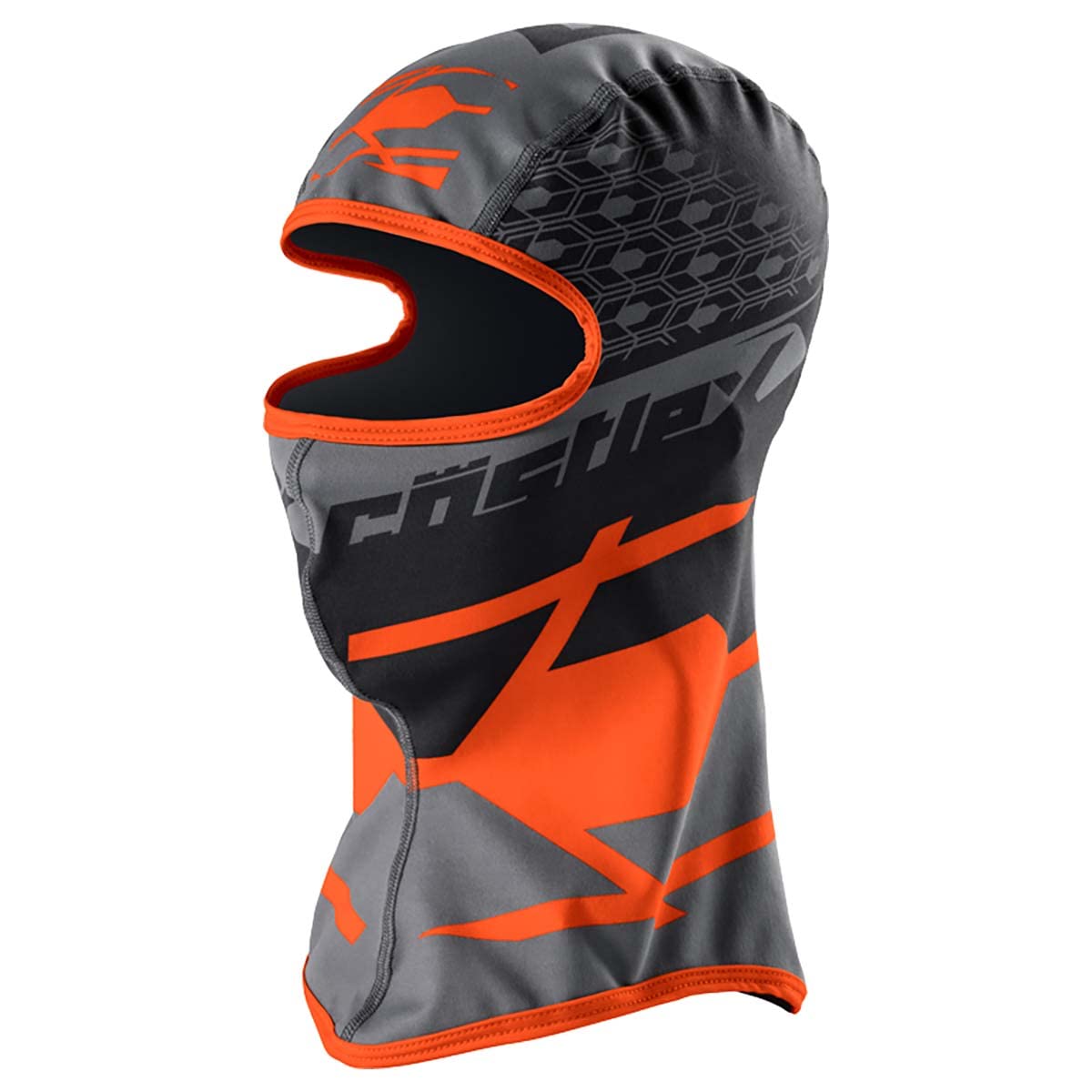 Castle X Icon Balaclava Orange Snowmobile Winter Face Mask Neck Warmer 77-130F