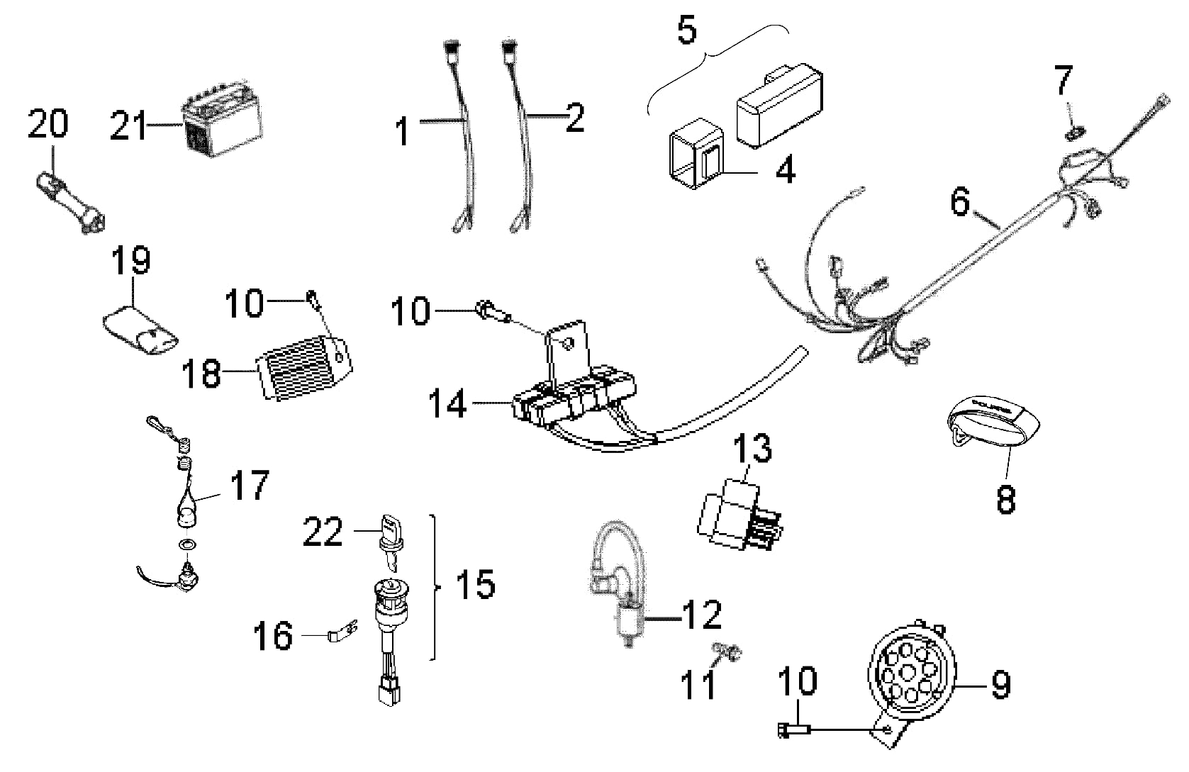 Polaris ATV Resistor Assembly, Genuine OEM Part 0453315, Qty 1
