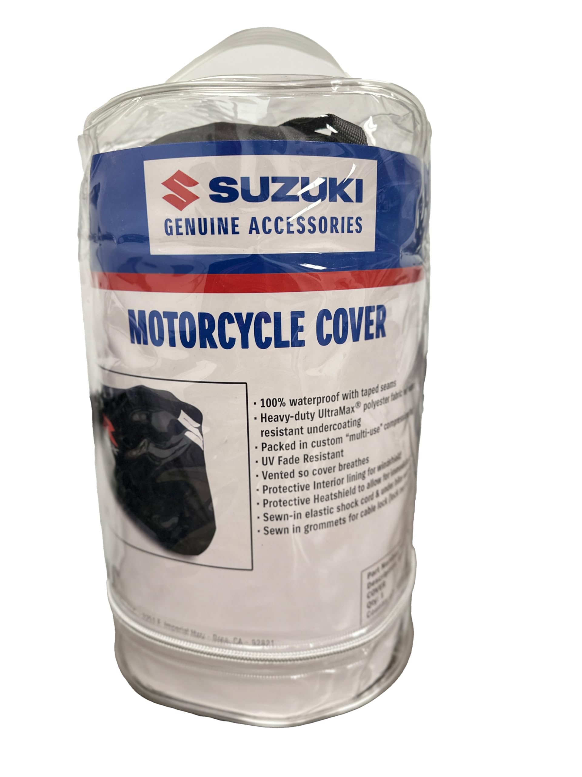 Suzuki Genuine OEM GSX-R GSXR Motorcycle Cover Black 990A0-66032