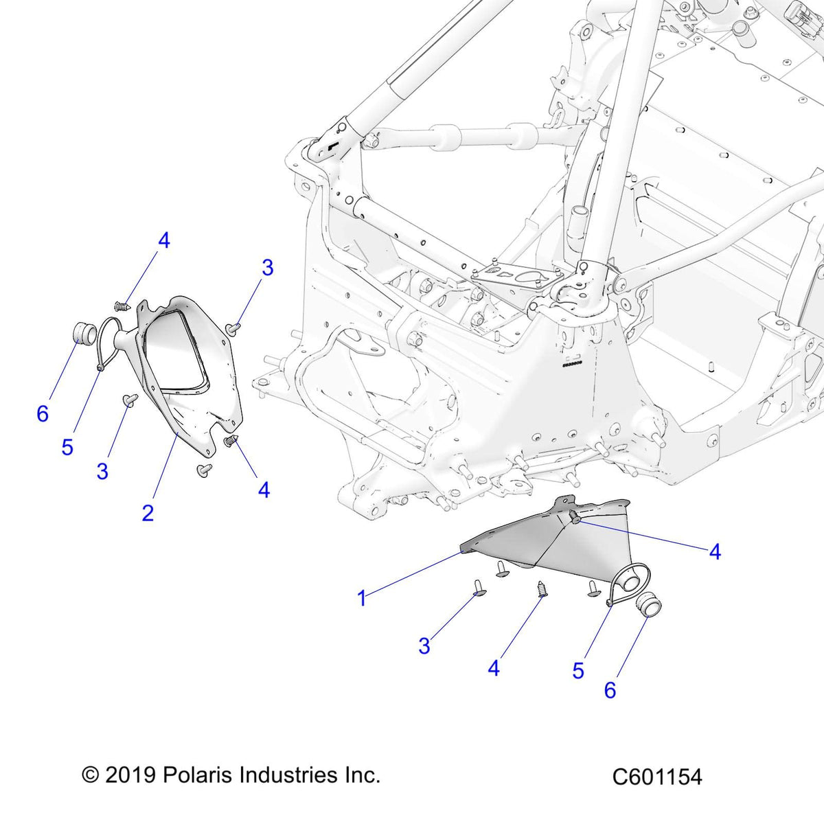 Polaris Right Hand Tie Rod Boot Assembly, for Snowmobile Models - 2635203
