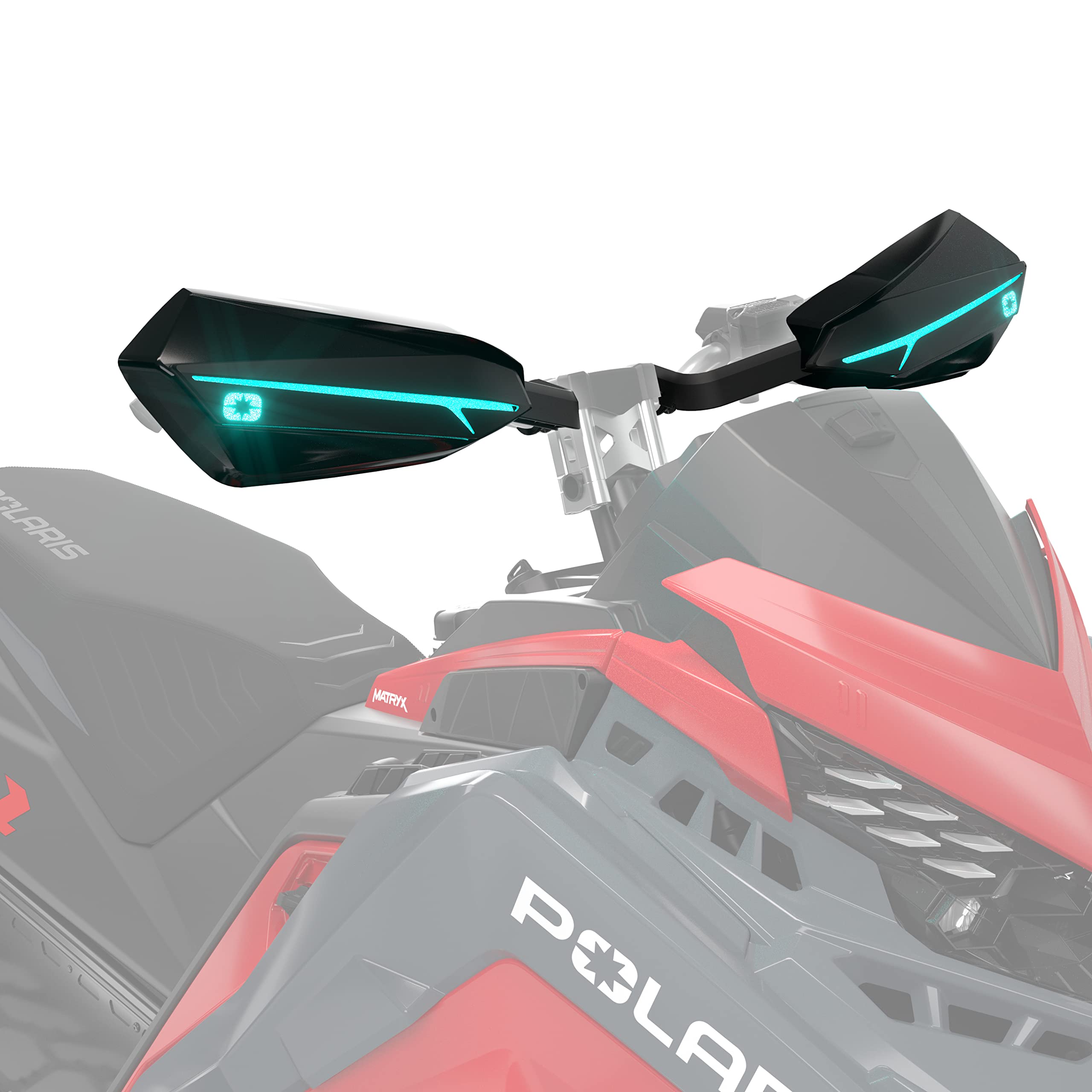 Polaris Snowmobile RGB Handguard Accent Lights for Specific Indy, RMK, Switchback, Voyageur MATRYX Models, App-Controlled Color Customization, Genuine OEM - Part 2890509