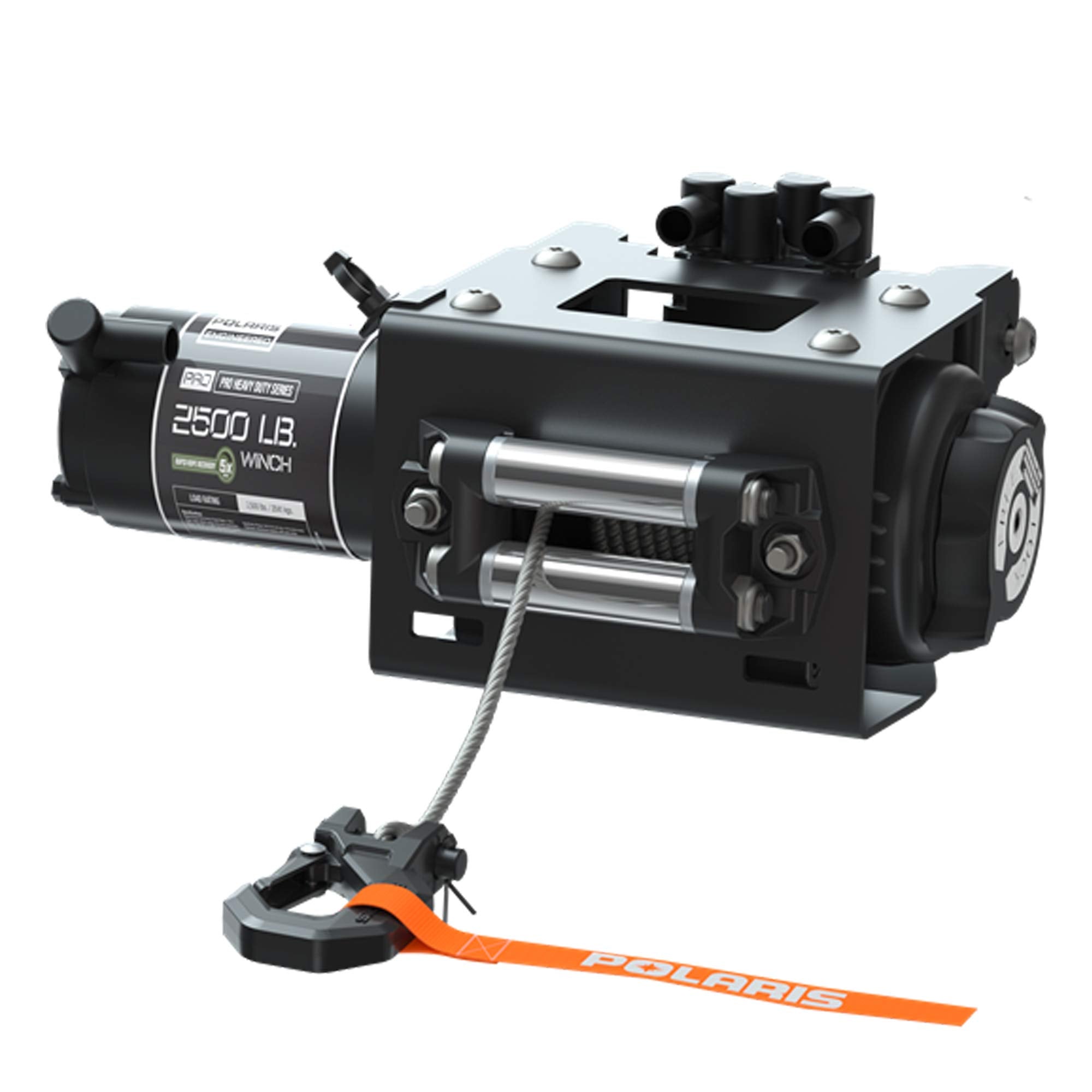 Polaris 2884832 ATV HD 2500 lb Winch Steel Cable Heavy Duty Recovery