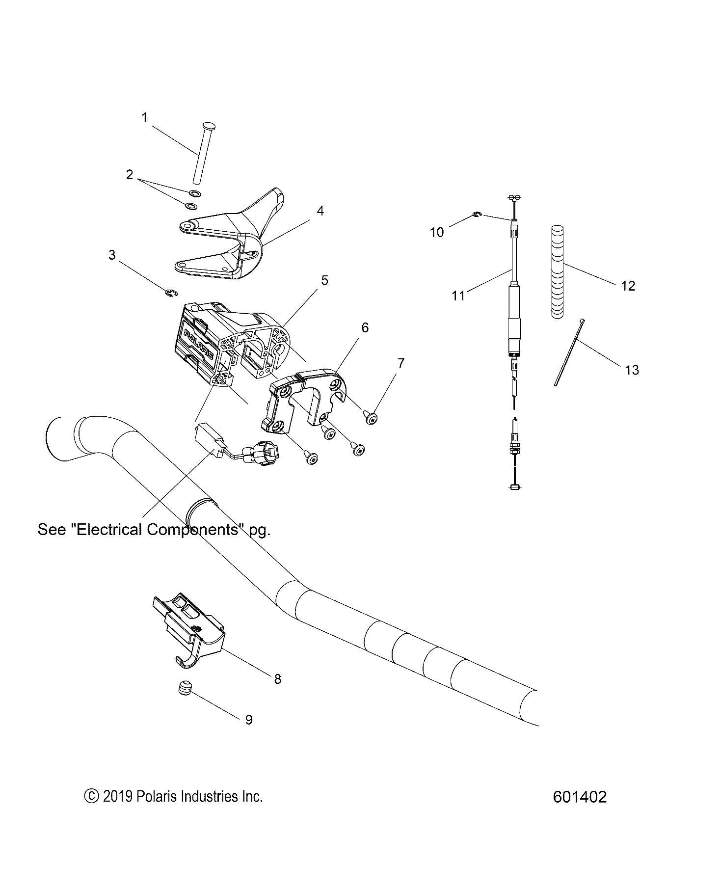 Polaris Snowmobile Heater with Hi Lo Lever, Genuine OEM Part 2010424, Qty 1