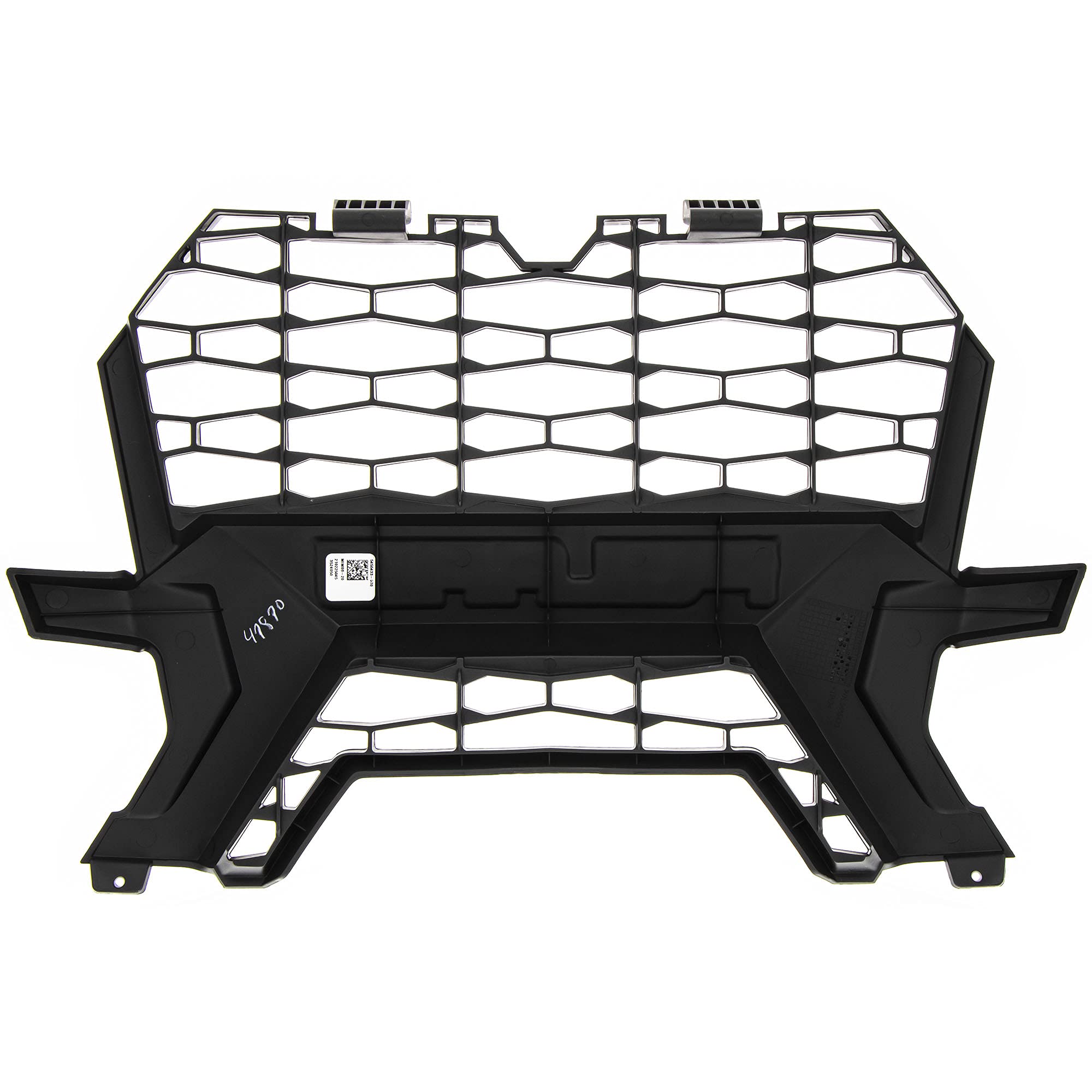 Polaris RZR Fascia Grille, Front, Gloss Black, Genuine OEM Part 5455433-070, Qty 1