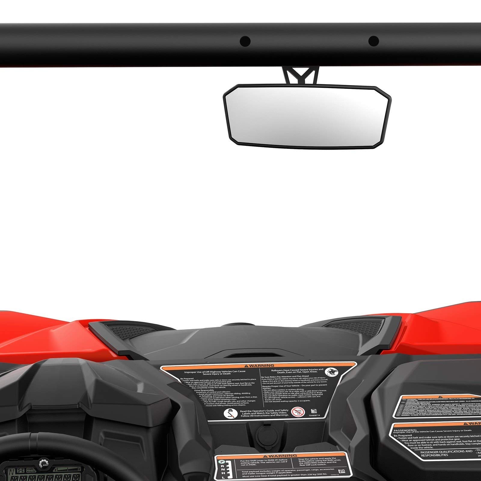 Can-Am OEM Center Rearview Mirror Kit 715004924 New Maverick Commander Defender