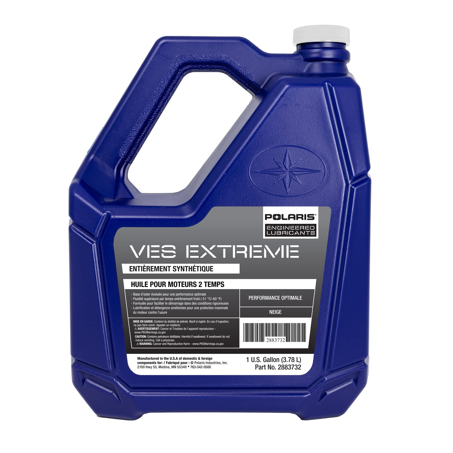 Polaris 1 Gallon of Genuine OEM Snowmobile VES Race Synthetic 2-stroke Engine Oil 2883732